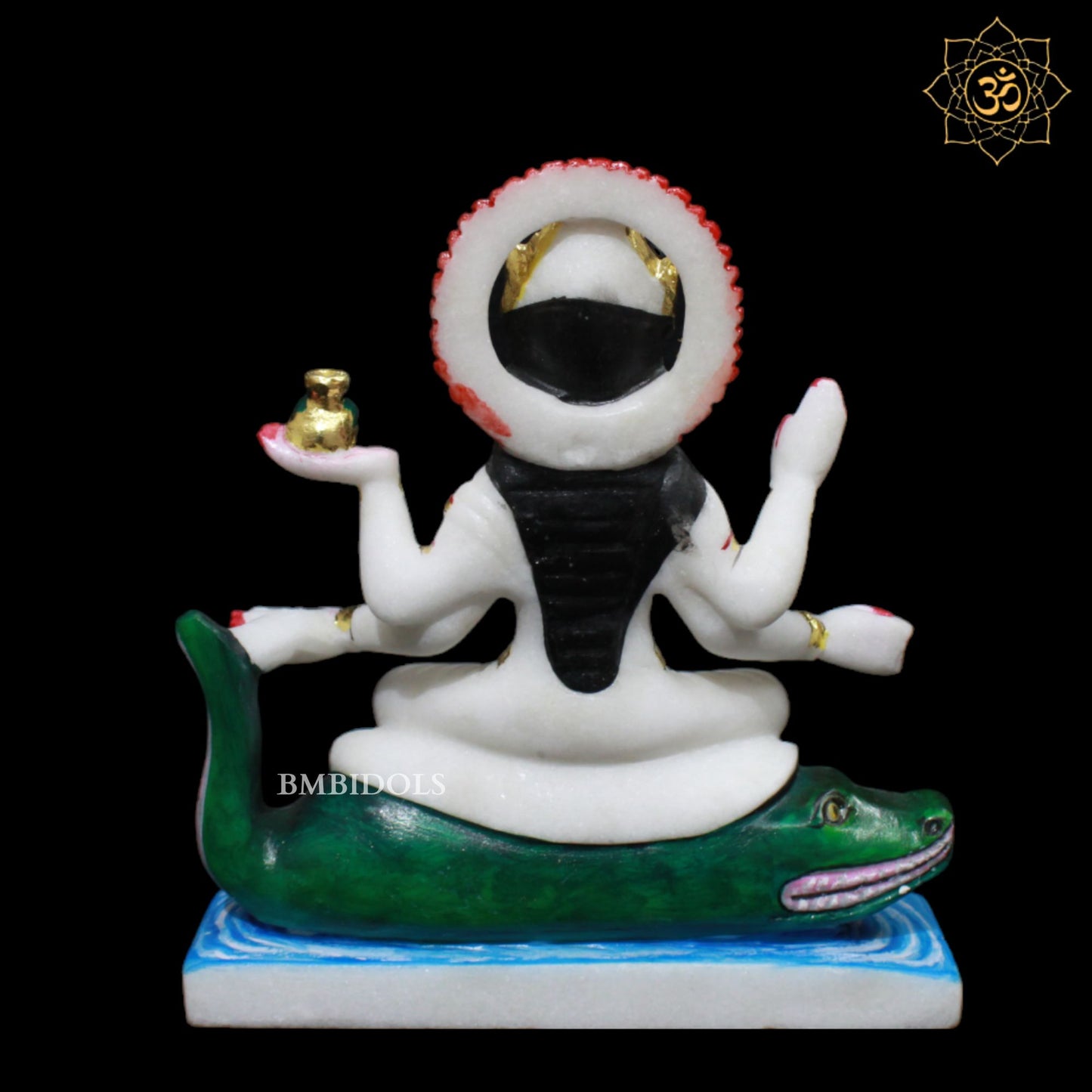 Marble Ganga Maa Murti in Small Size For Homes and Temples