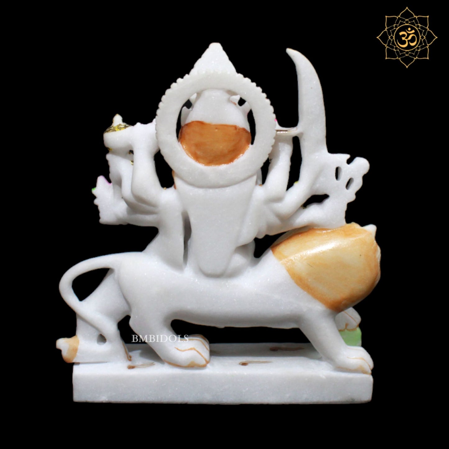 Small Durga Marble Murti for Homes & Temples in 9inches