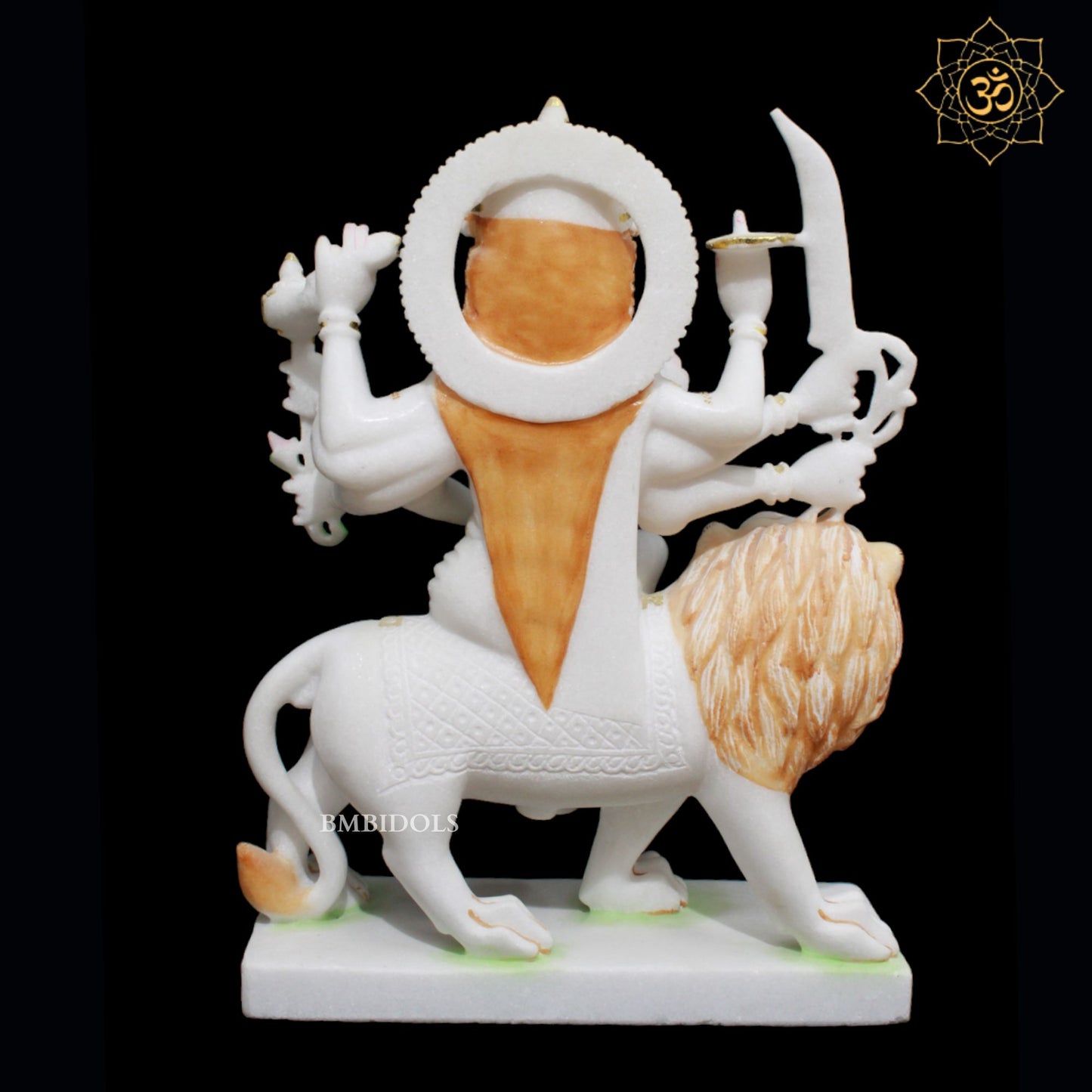 Durga Maa Marble Murti for Homes and Temples in 1.5feet