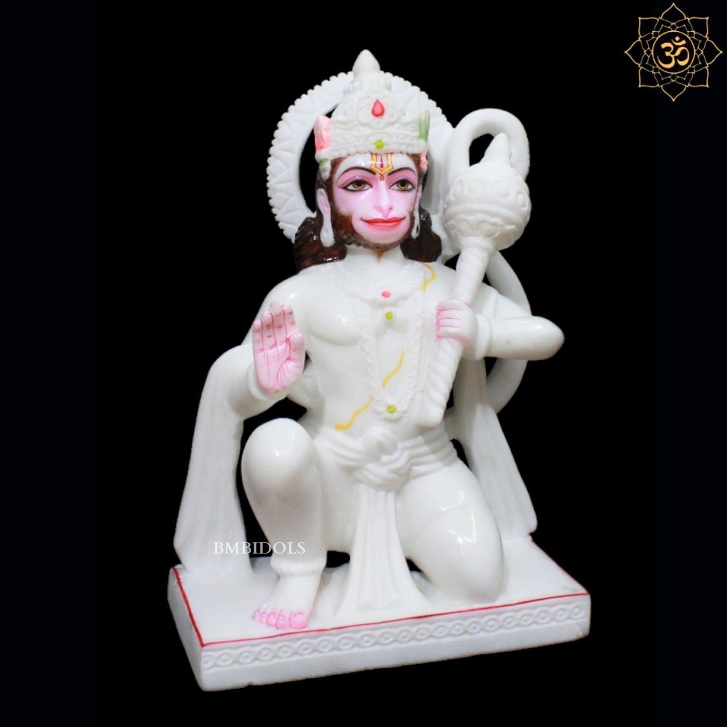 Hanuman Marble Murti in 1feet for Homes and Temples