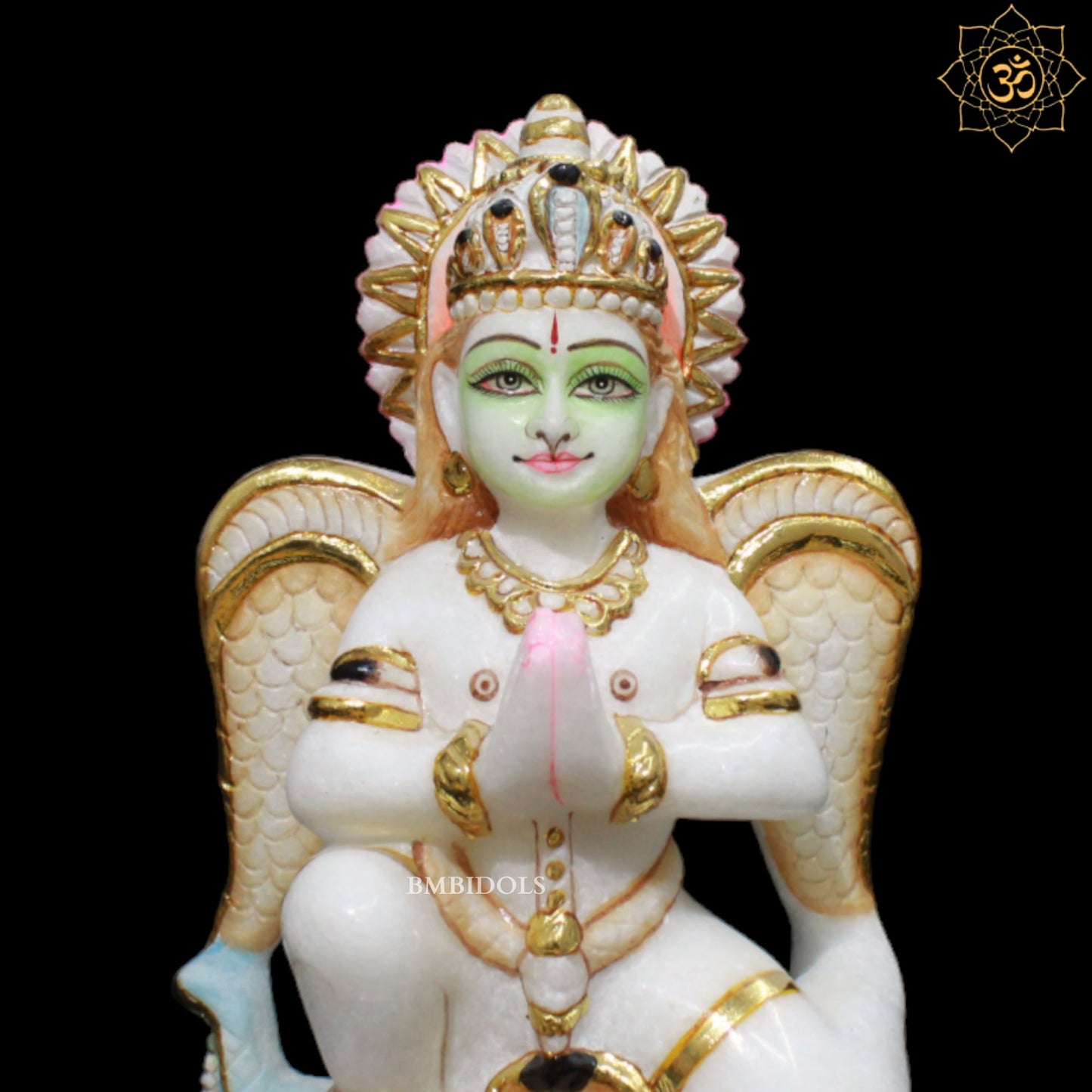 Marble Garud Bhagwan Murti for Homes and Temples in Makrana Marble