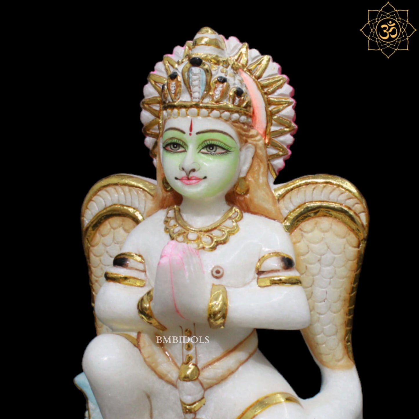 Marble Garud Bhagwan Murti for Homes and Temples in Makrana Marble