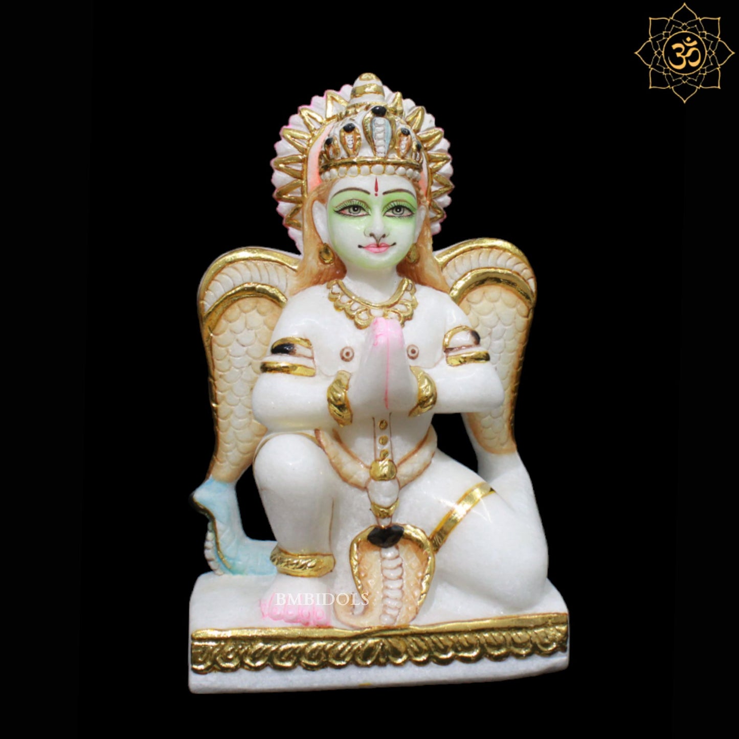 Marble Garud Bhagwan Murti for Homes and Temples in Makrana Marble