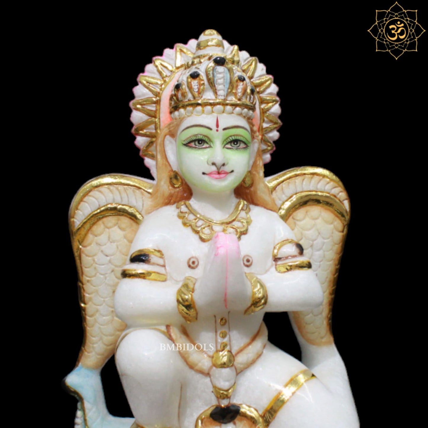 Marble Garud Bhagwan Murti for Homes and Temples in Makrana Marble