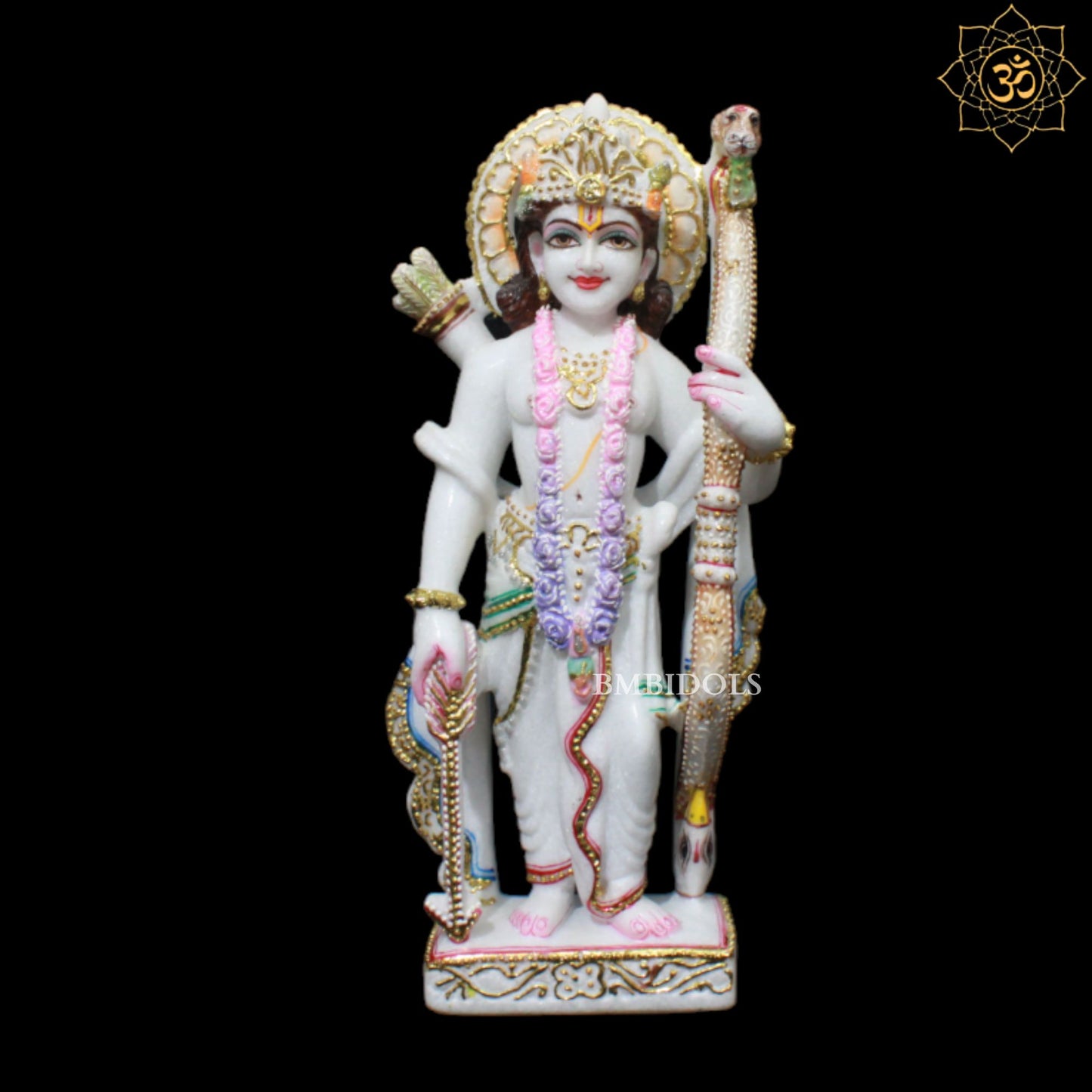 15inch Ram Darbar Murti made in Makrana Marble for Home Mandirs