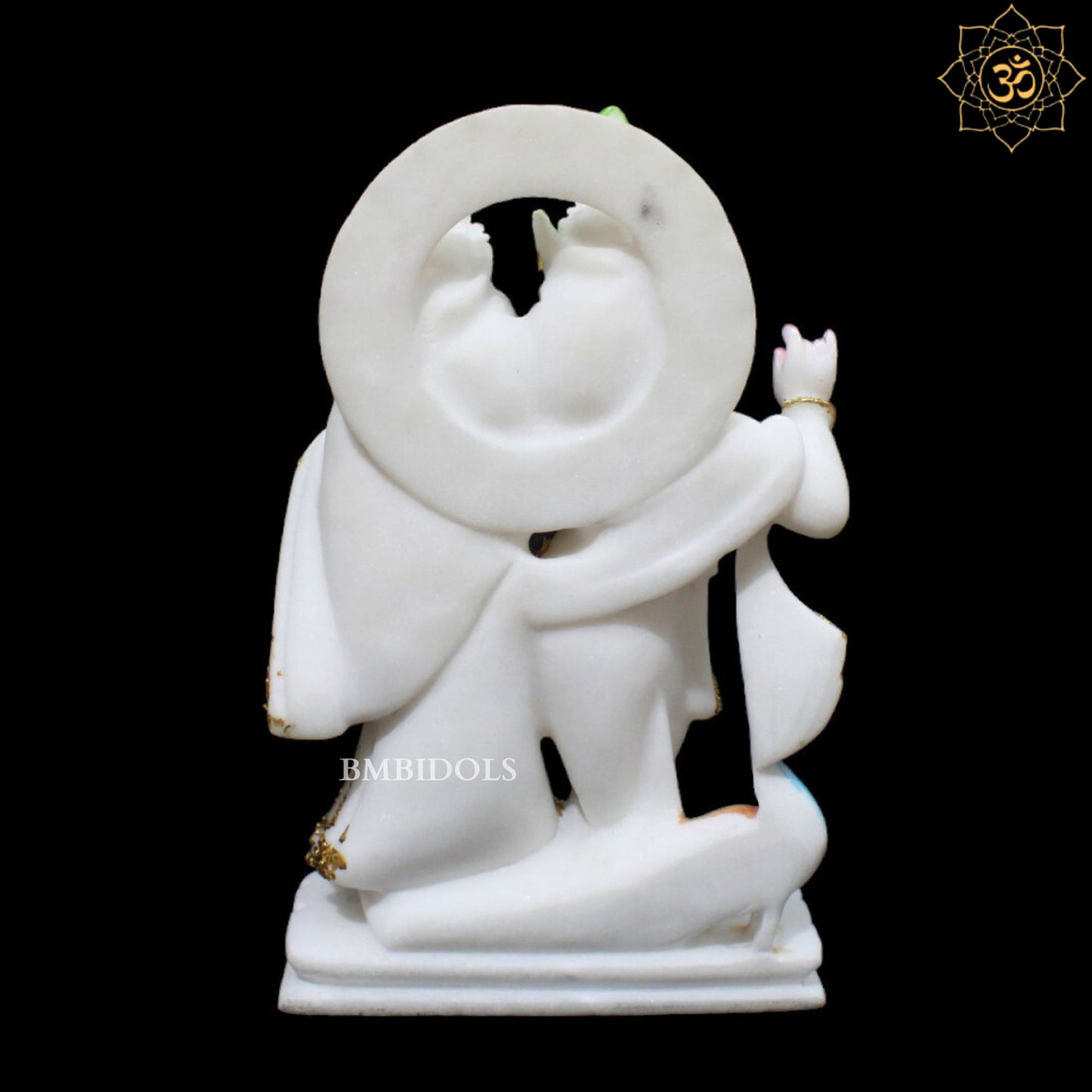 12inch Marble Jugal Radha Krishna Murti for Homes and Mandirs