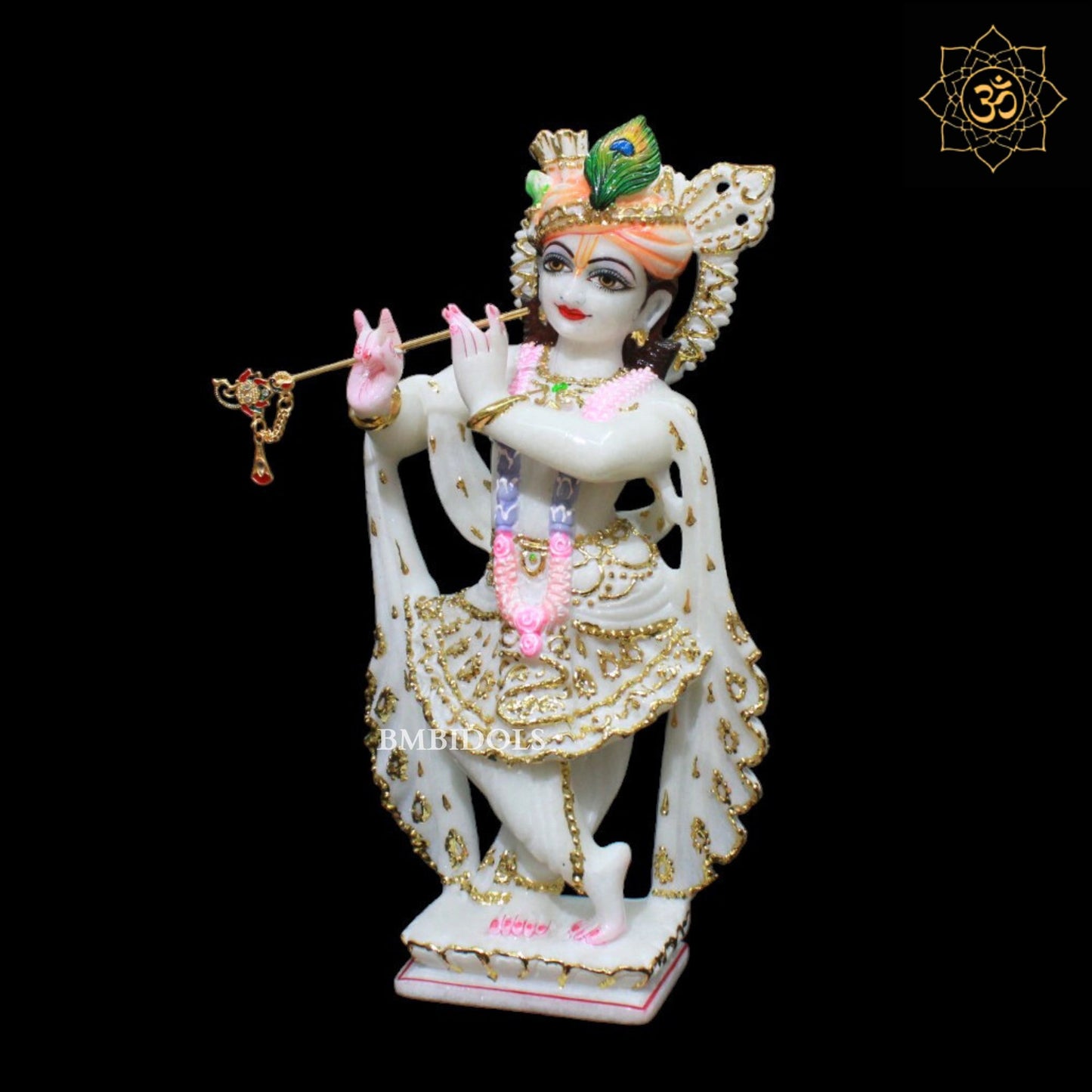 1feet Radha Krishna Marble Murti in Makrana Marble for Homes