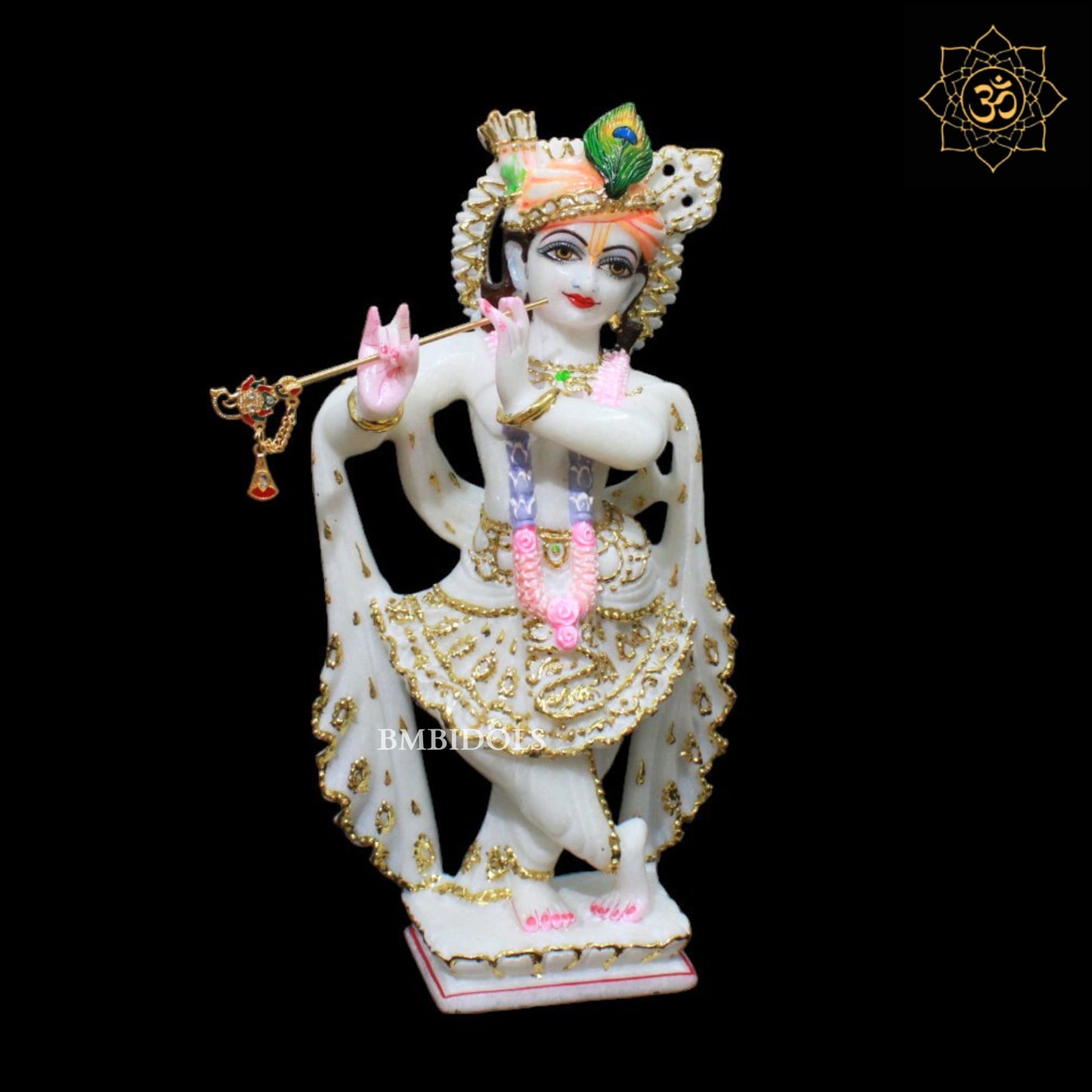 1feet Radha Krishna Marble Murti in Makrana Marble for Homes