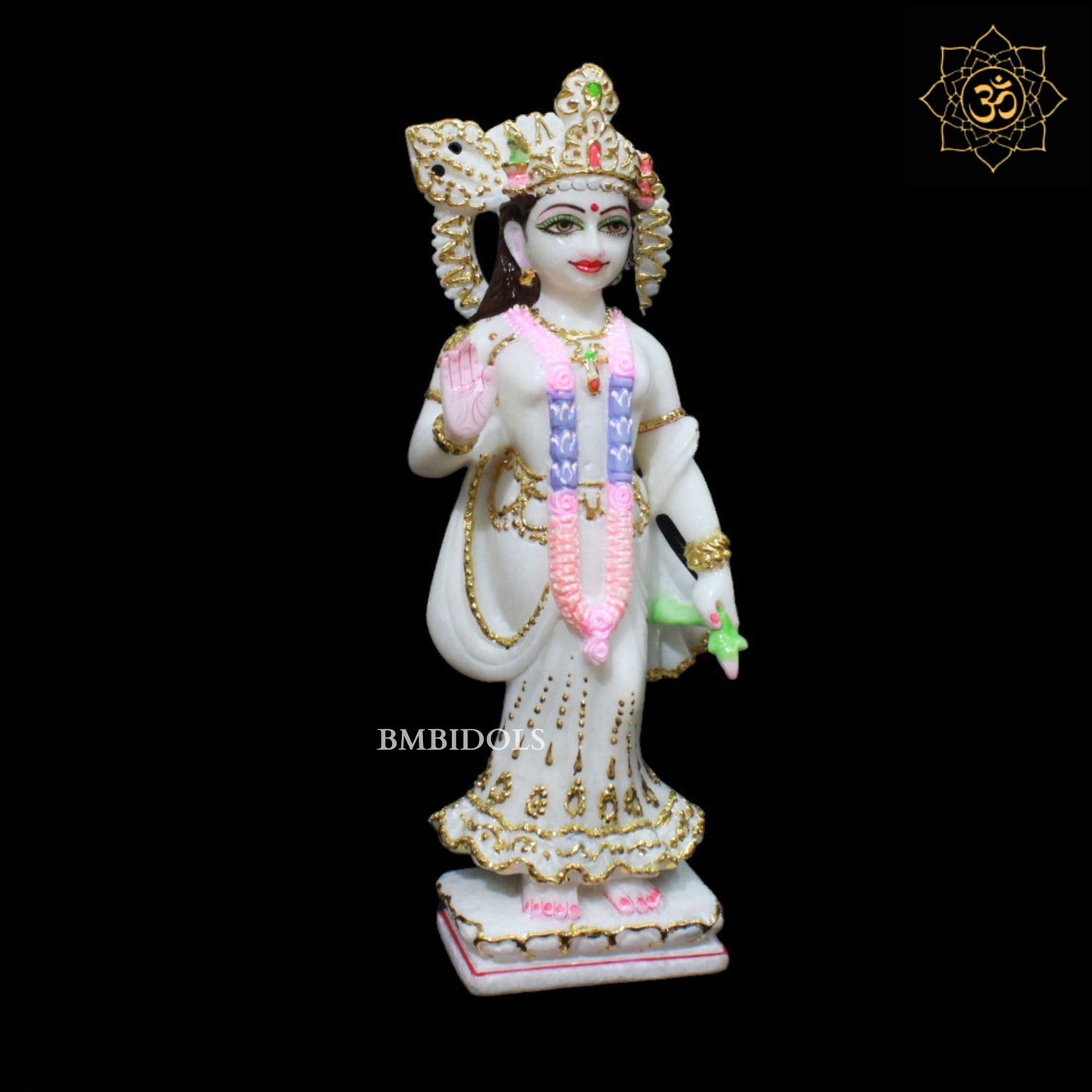 1feet Radha Krishna Marble Murti in Makrana Marble for Homes