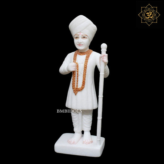 Marble Jalaram Bapa Murti in 15inches for Homes and Temples