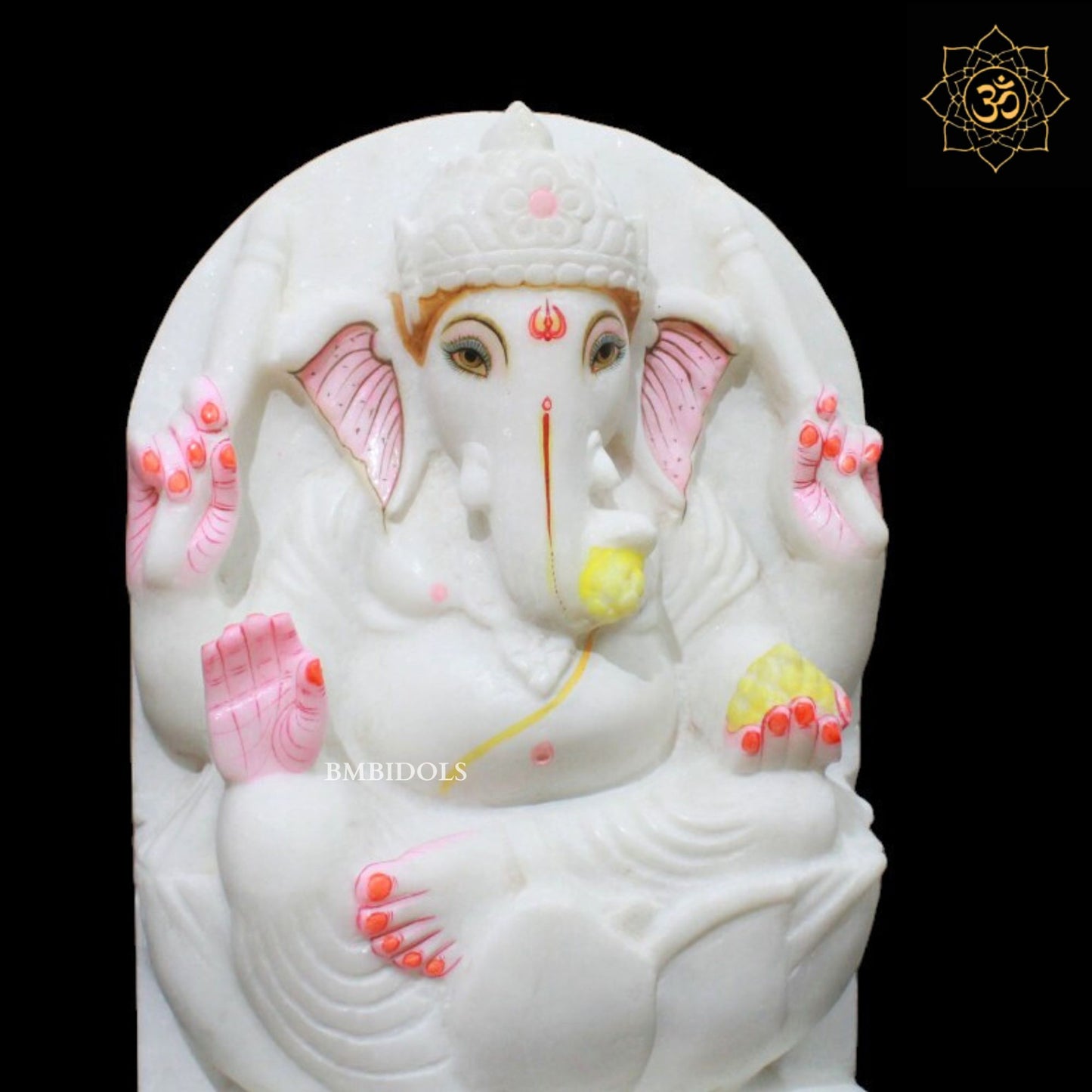 White Marble Ganesh Murti for Homes and Temples in Makrana Marble