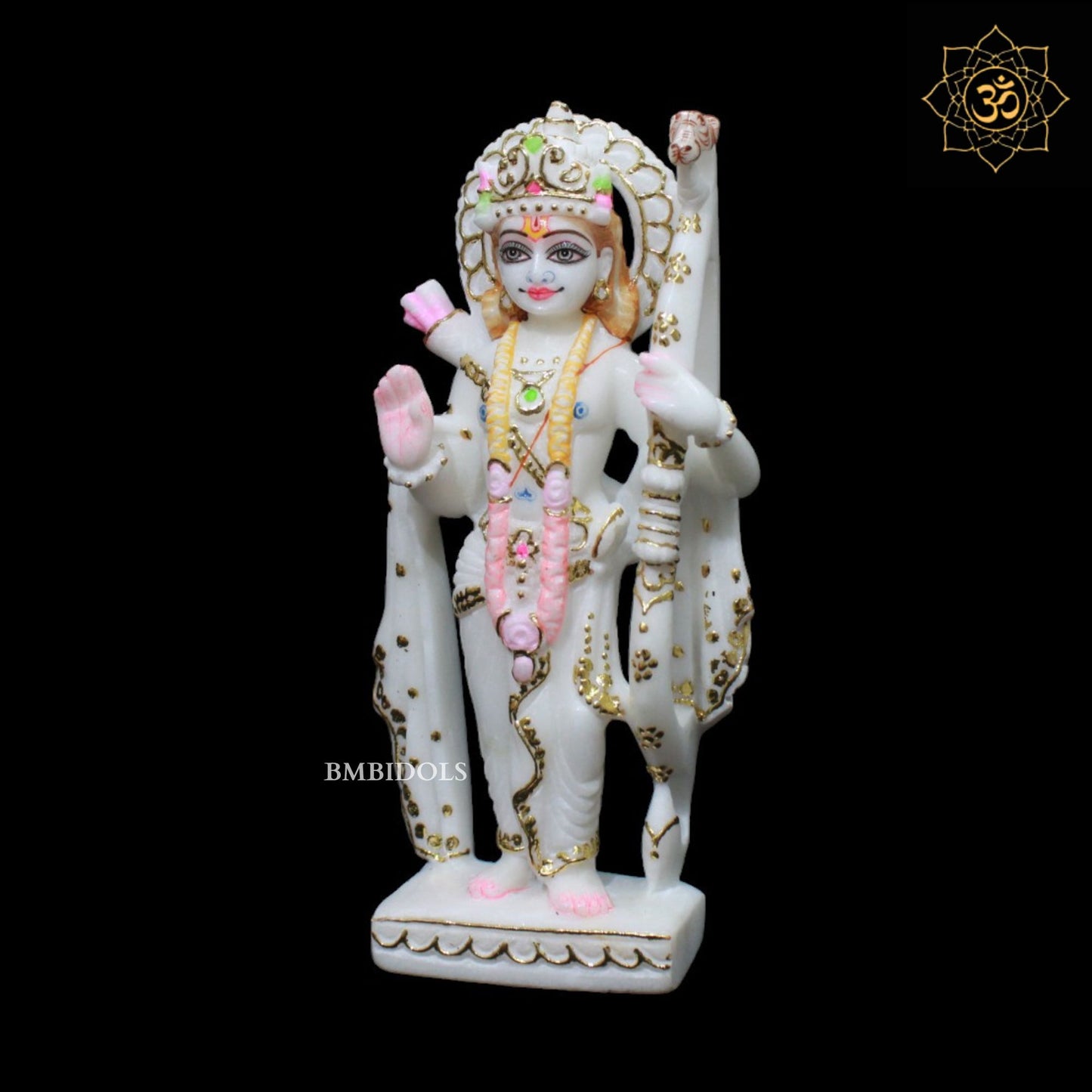 Small Ram Darbar Murti for Homes and Temples in 9inches in Makrana Marble