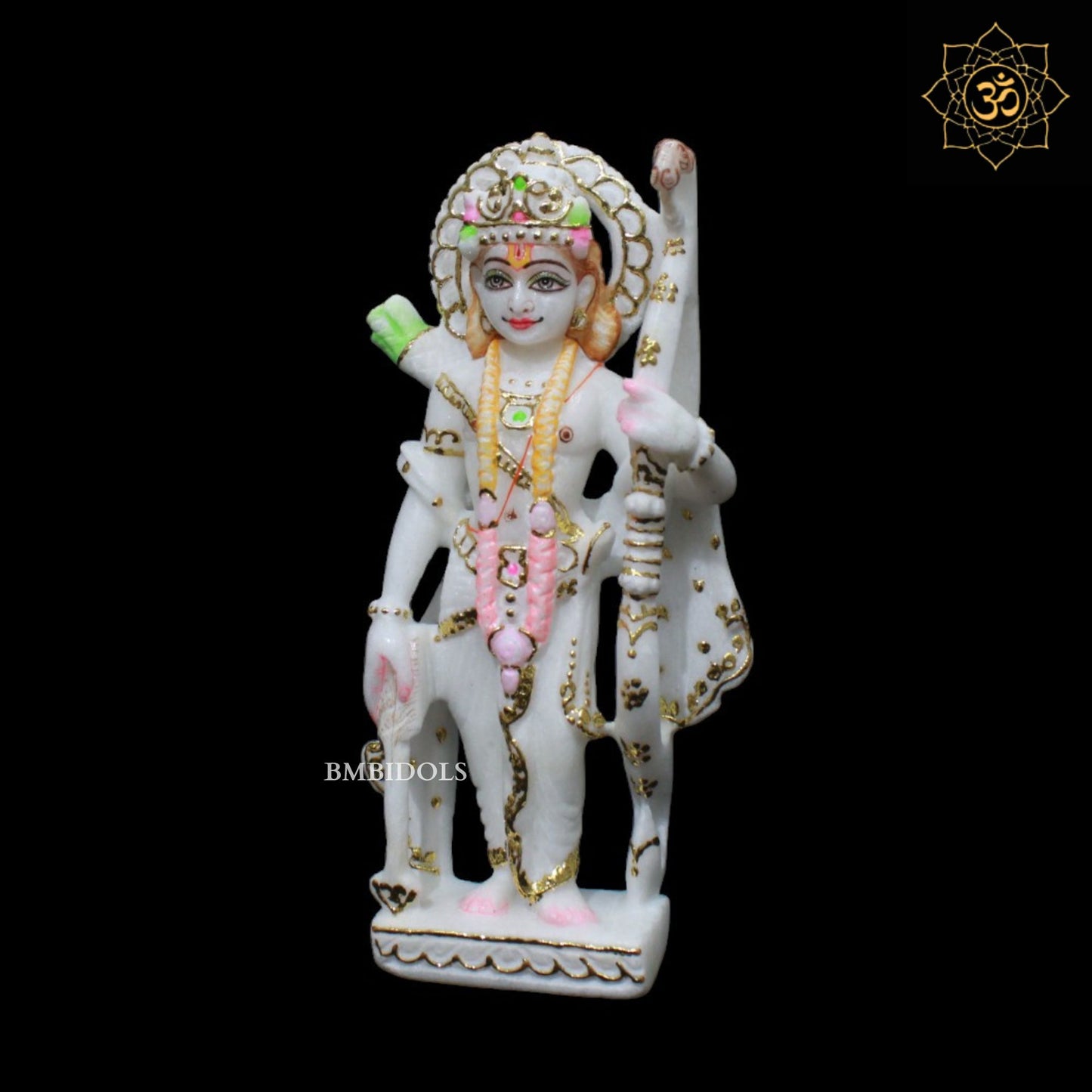 Small Ram Darbar Murti for Homes and Temples in 9inches in Makrana Marble