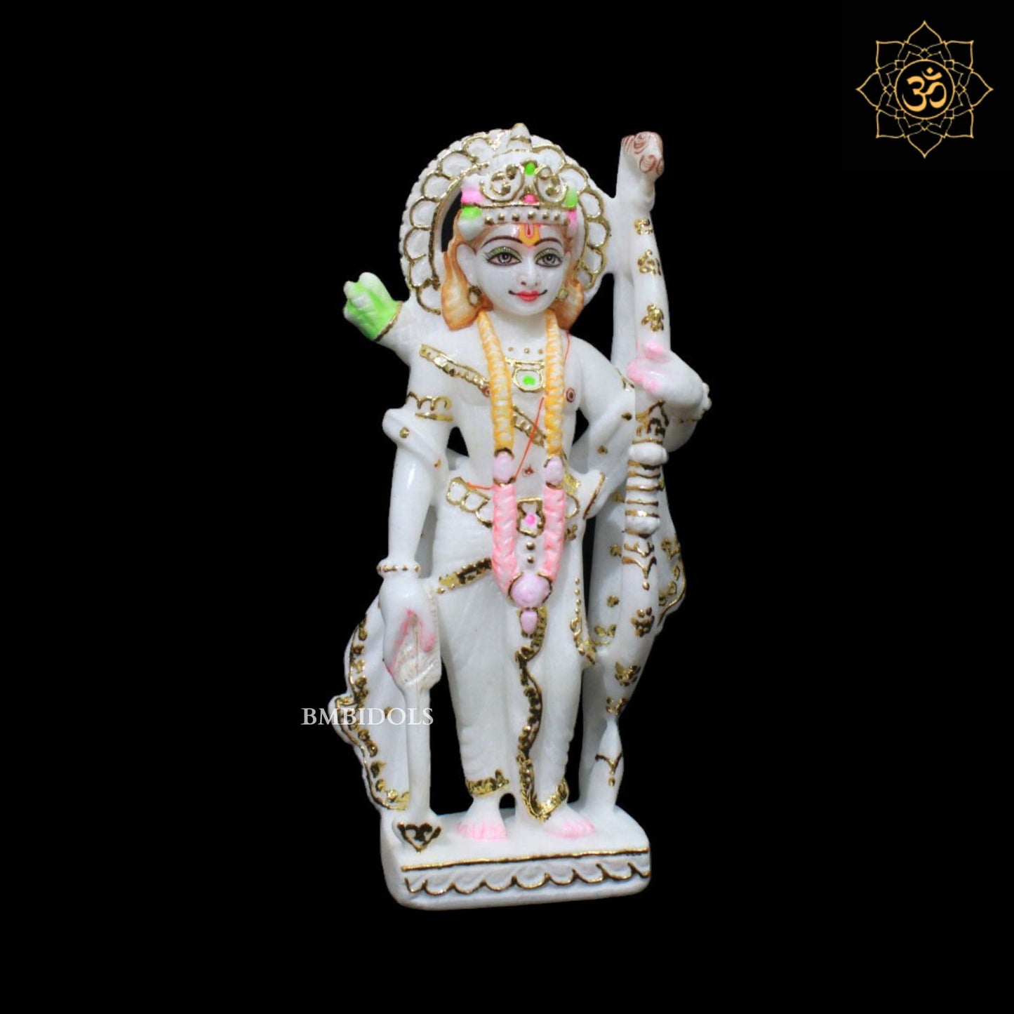 Small Ram Darbar Murti for Homes and Temples in 9inches in Makrana Marble