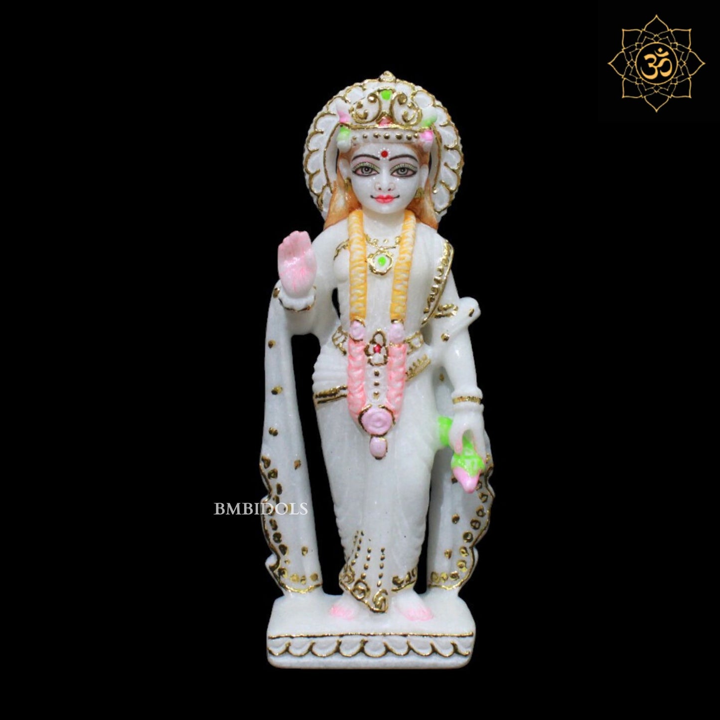 Small Ram Darbar Murti for Homes and Temples in 9inches in Makrana Marble