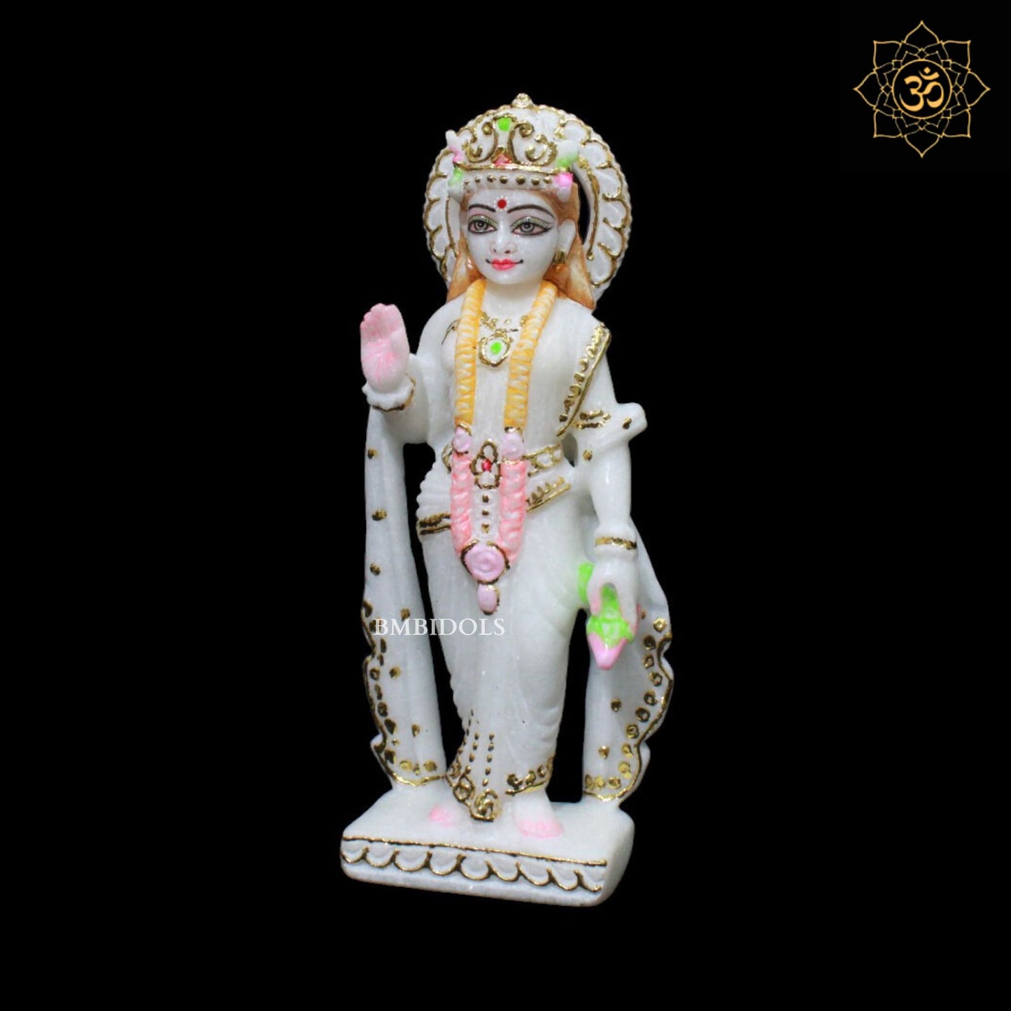 Small Ram Darbar Murti for Homes and Temples in 9inches in Makrana Marble