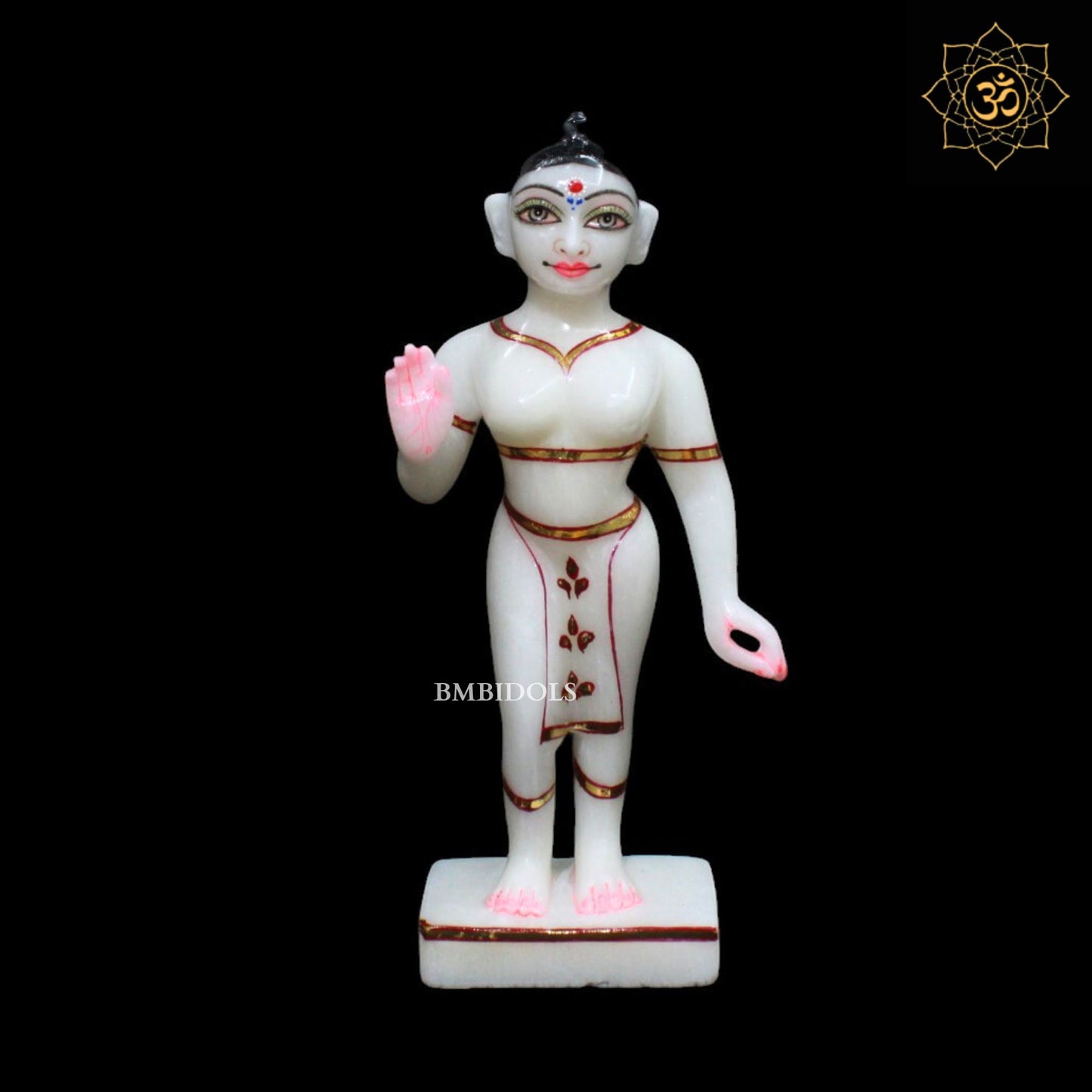 9inch Iskcon Radha Krishna Marble Murti for Homes and Temples