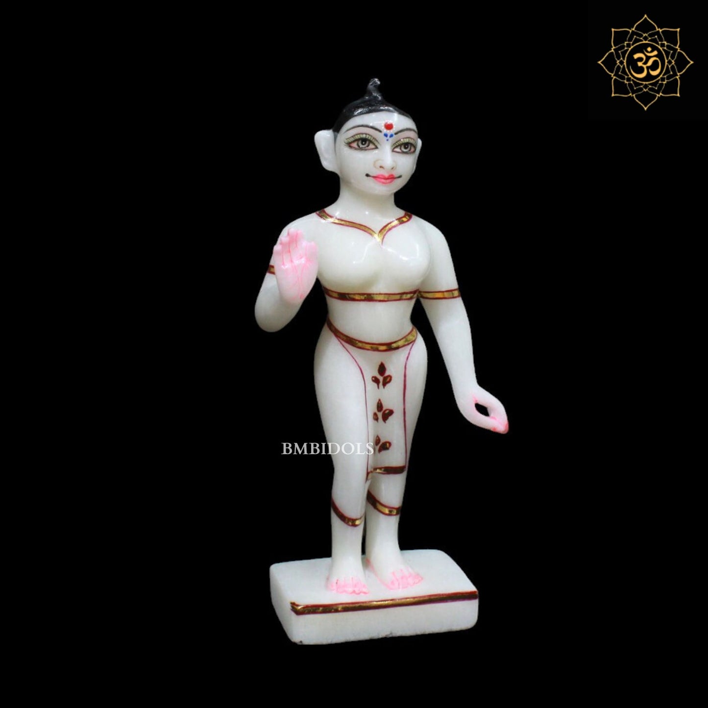 9inch Iskcon Radha Krishna Marble Murti for Homes and Temples