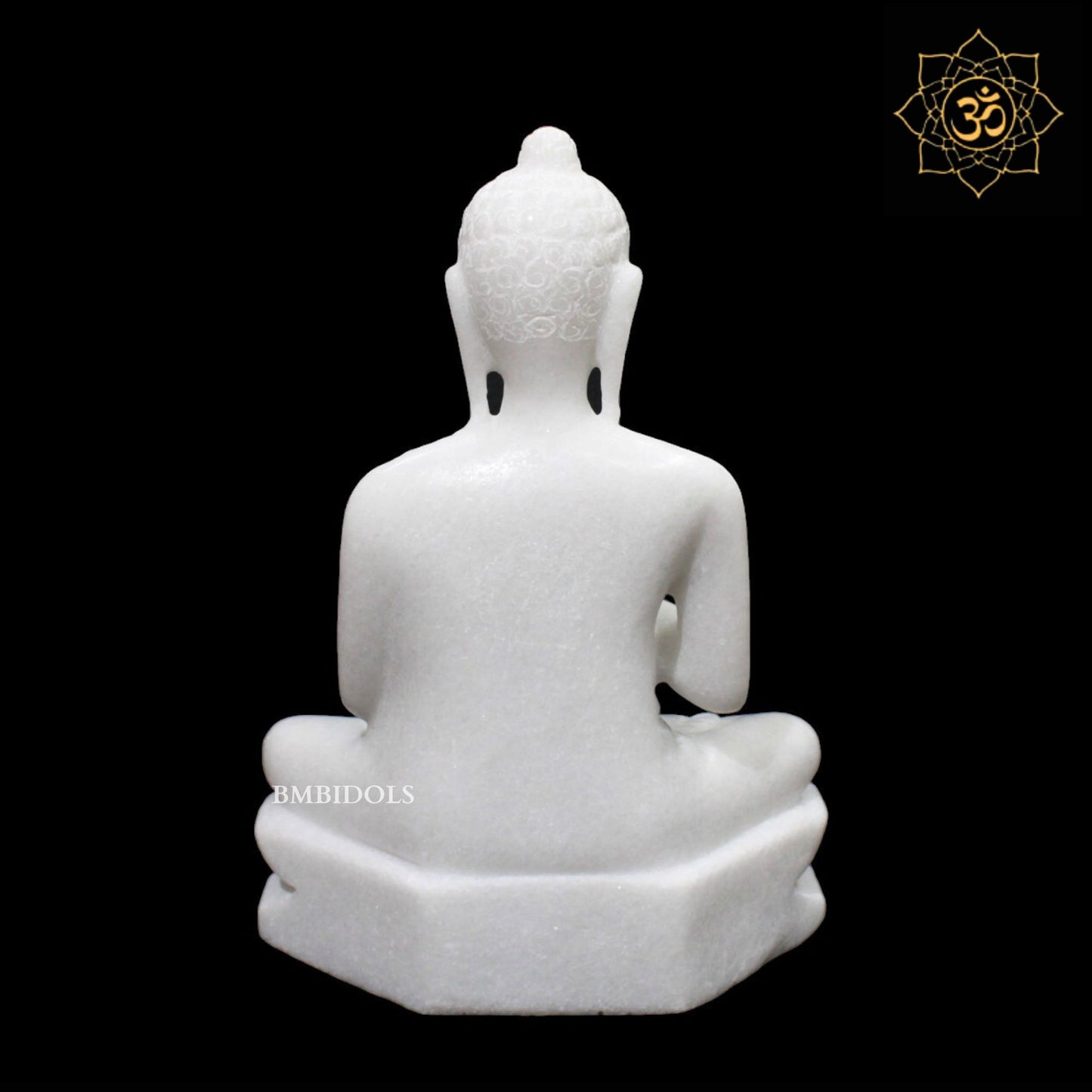 White Marble Buddha Statue for Homes and Gardens in 10inches