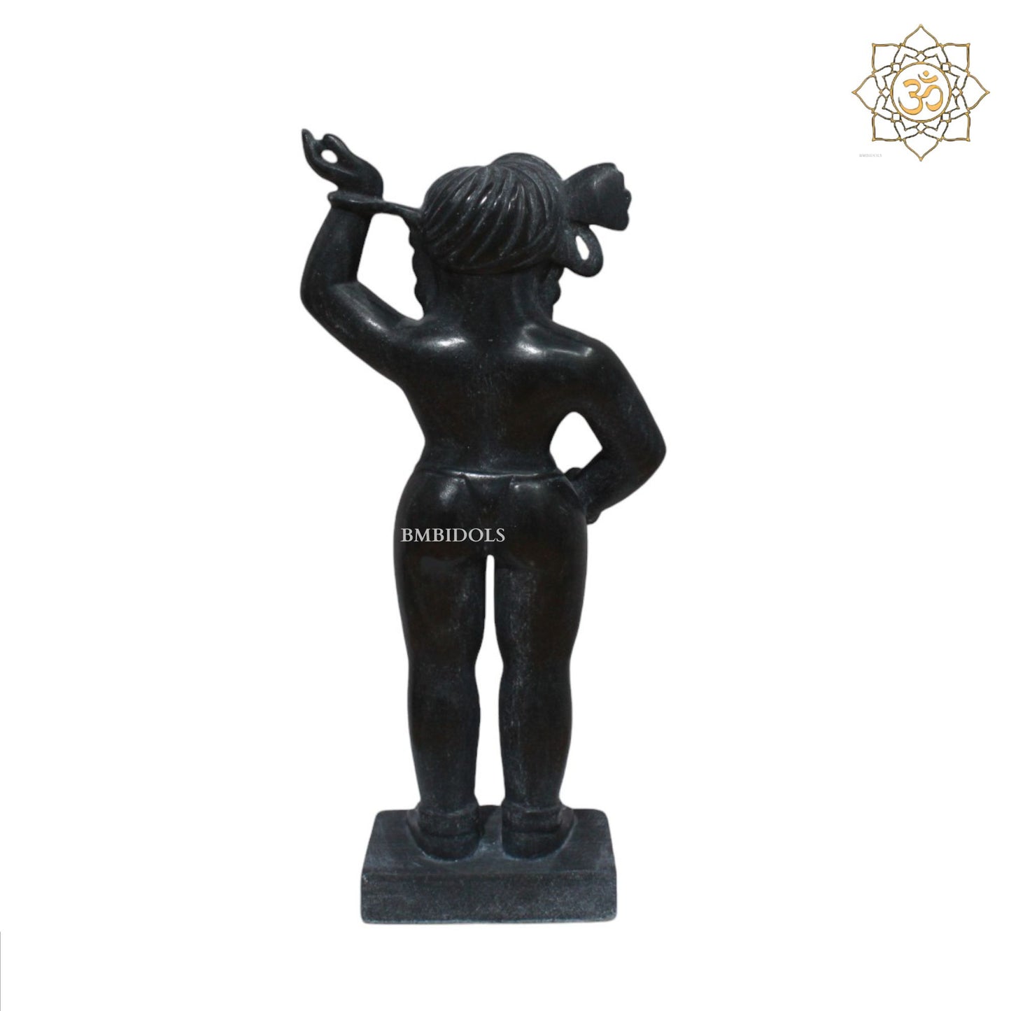 Black Stone Shrinath Ji Murti for Homes and Temples in 12inch