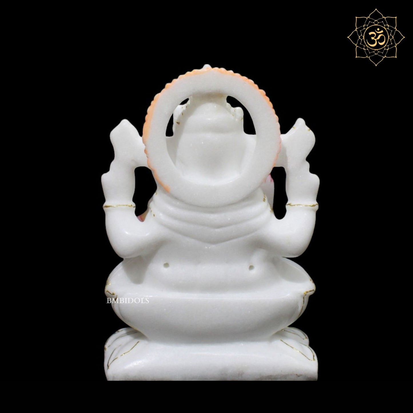 Marble Ganesh Lakshmi Murti for Homes and Temples in 9inch