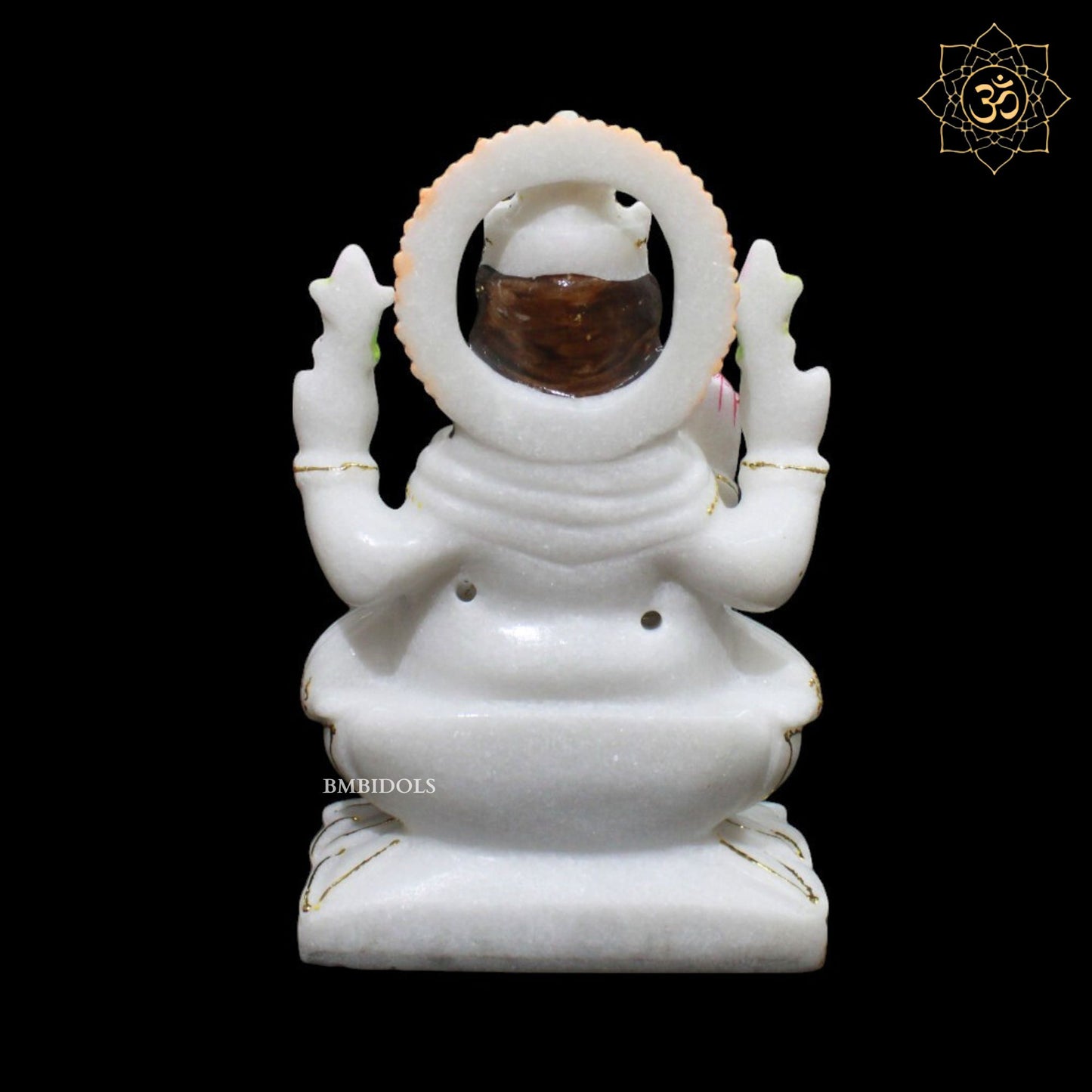 Marble Ganesh Lakshmi Murti for Homes and Temples in 9inch