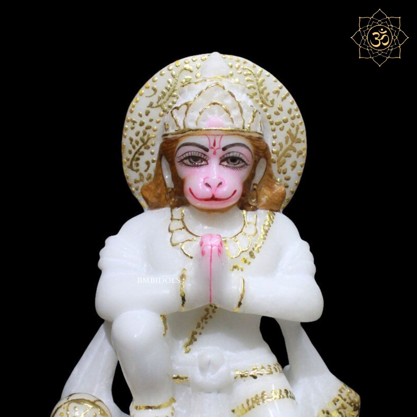 Das Hanuman Marble Murti for Home Temples in Makrana Marble