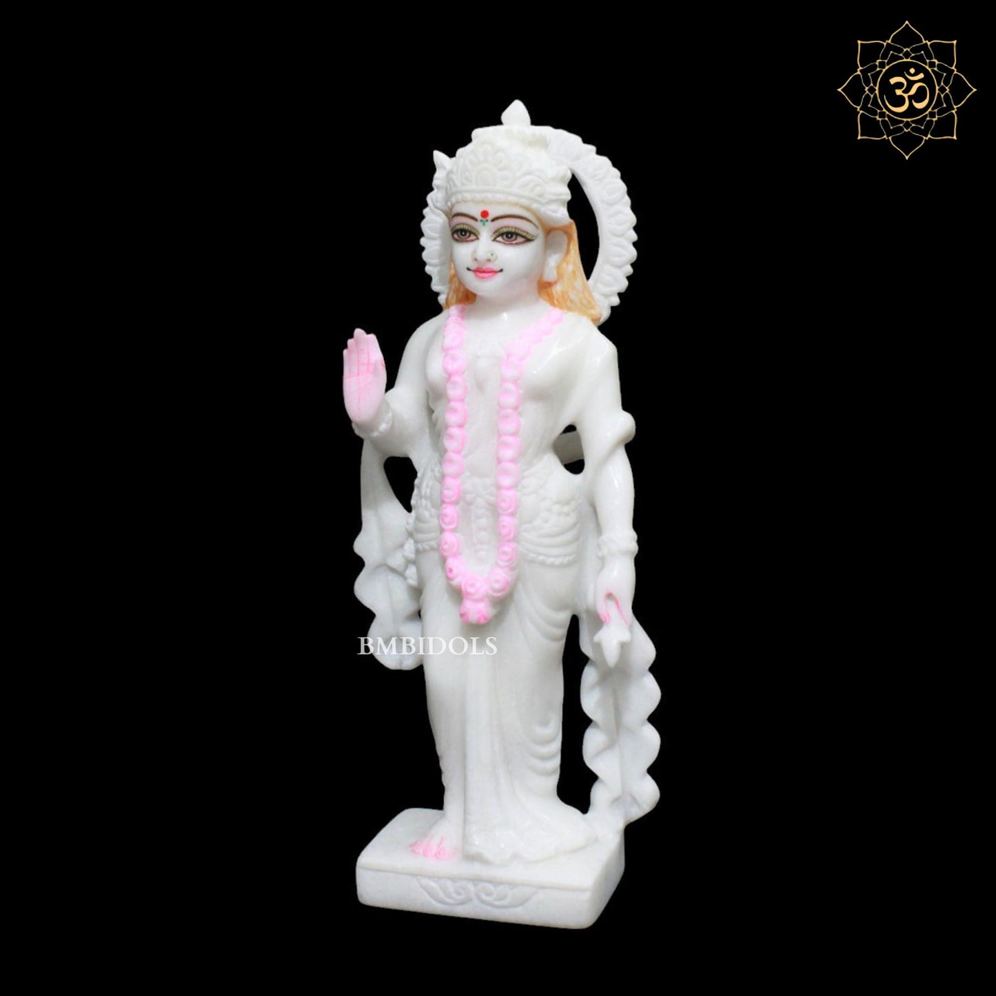 White Marble Radha Krishna Murti in 12inches of Makrana Marble