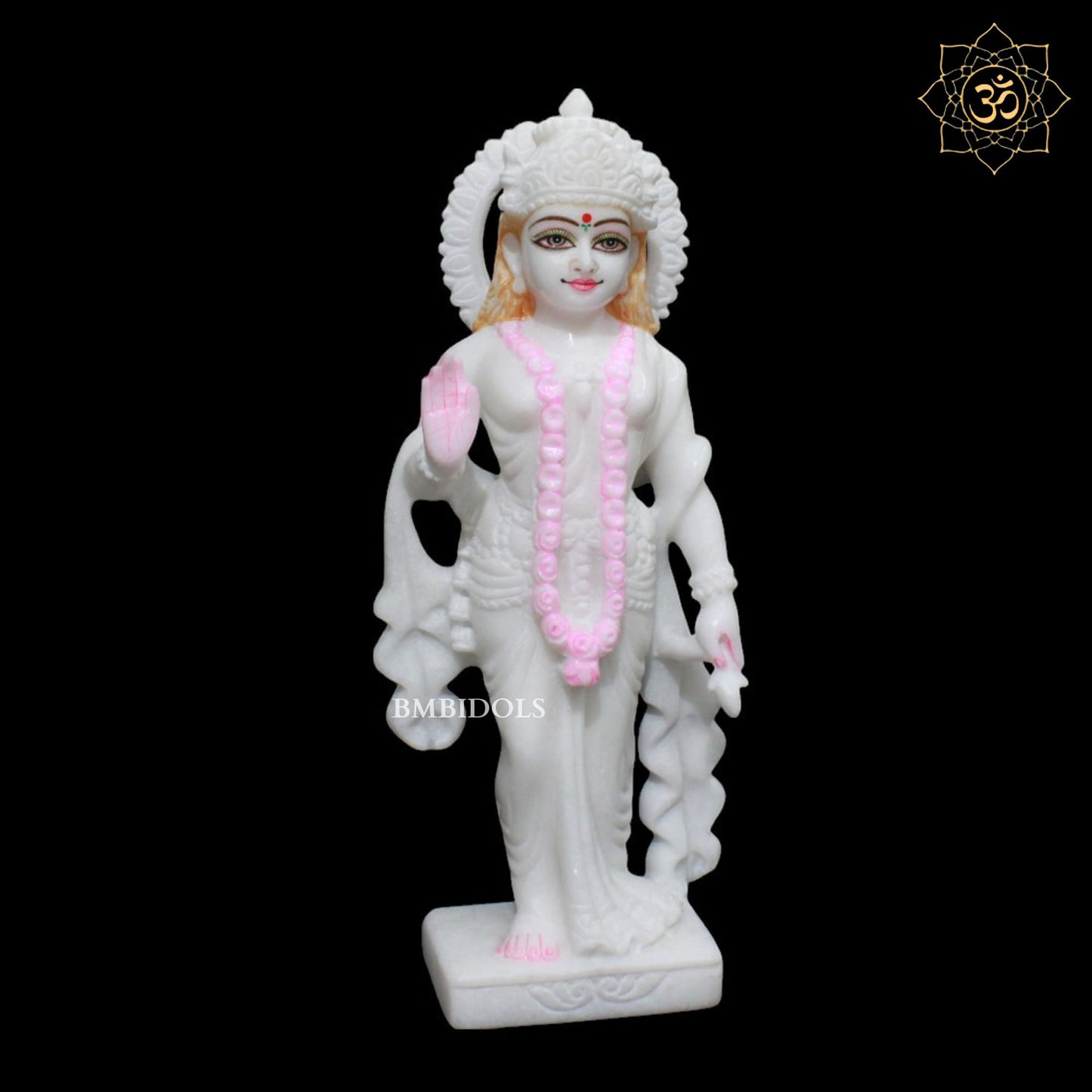 White Marble Radha Krishna Murti in 12inches of Makrana Marble