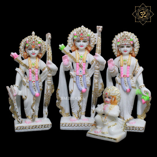 Ram Darbar Marble Murti for Homes and Temples in 1feet