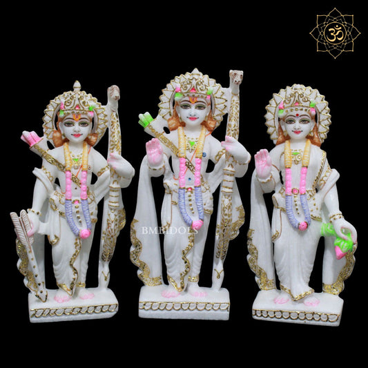 Ram Darbar Marble Murti for Homes and Temples in 1feet