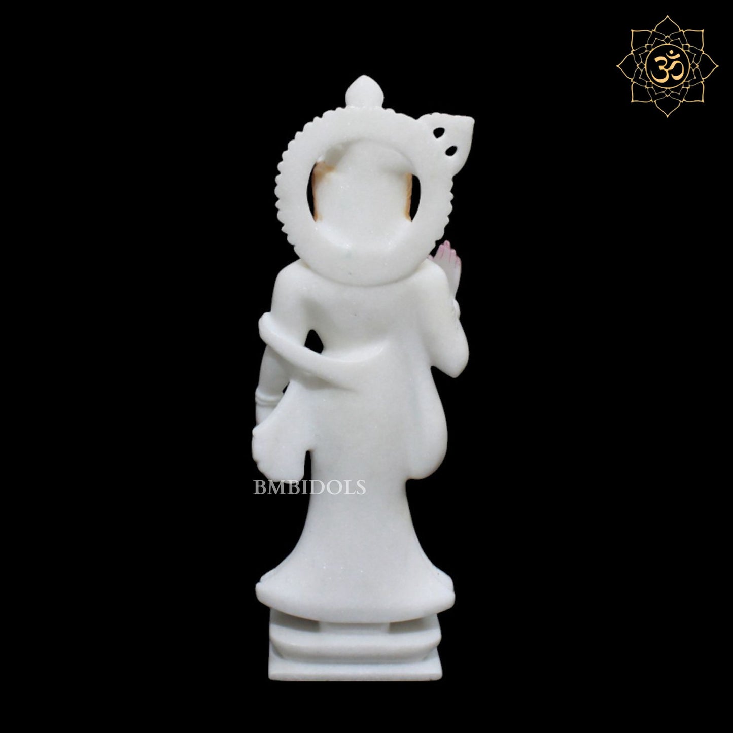 Marble Radha Krishna Marble Murti in Pure White Makrana Marble