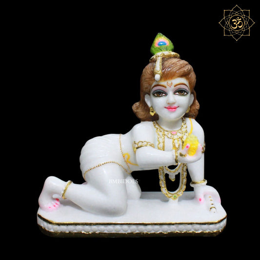 Bal Gopal Kanha Ji Marble Murti for Homes and Temples