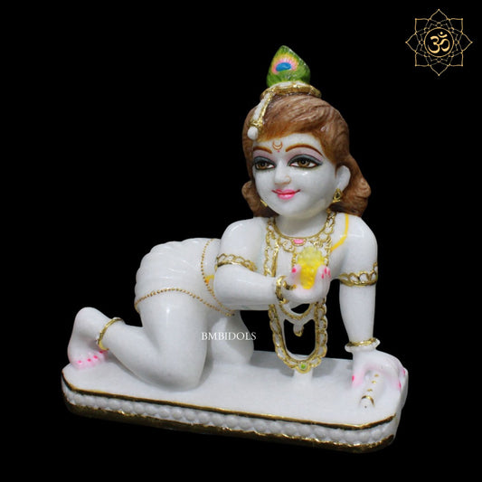 Bal Gopal Kanha Ji Marble Murti for Homes and Temples