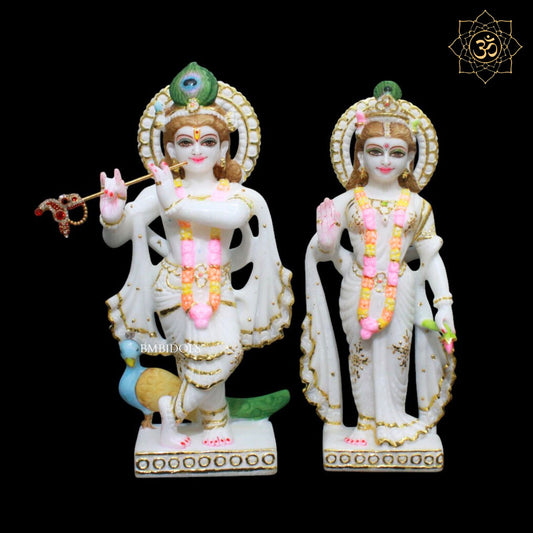 Radha Krishna Marble Murti for Homes & Temples in Makrana in 1feet