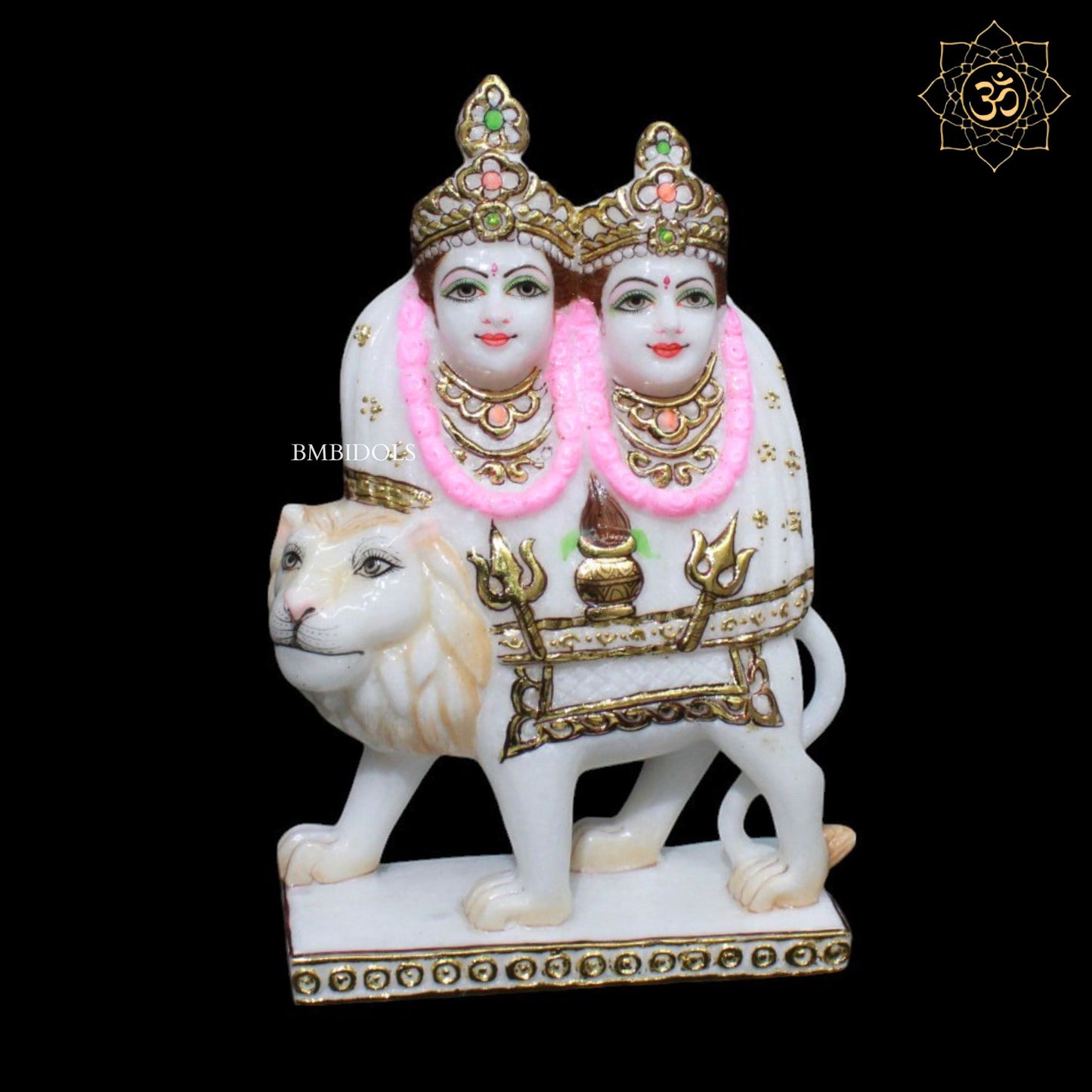 Marble Chamunda Maa Murti for Homes and Temples in 1feet