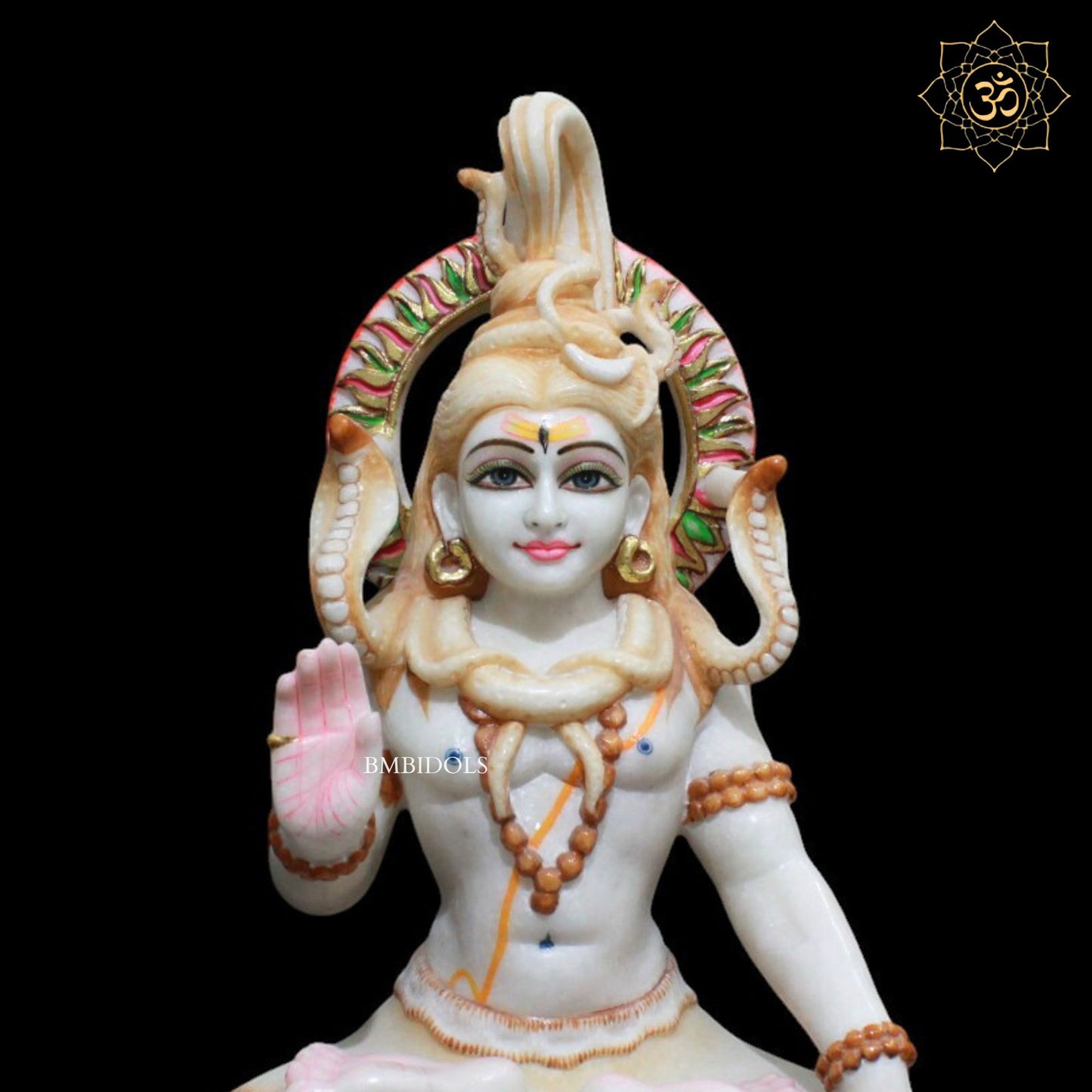 Shiva Marble Statue for Homes and Temples in 15inches in Makrana Marble