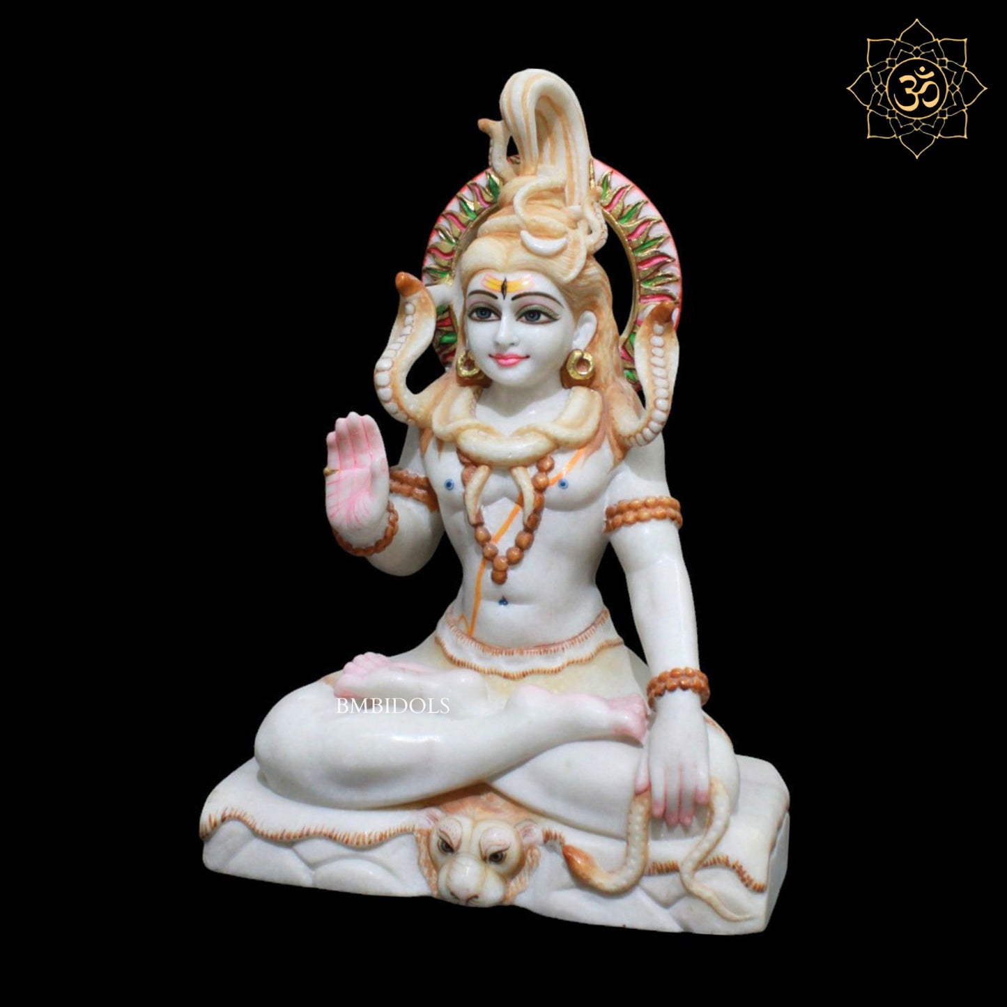 Shiva Marble Statue for Homes and Temples in 15inches in Makrana Marble