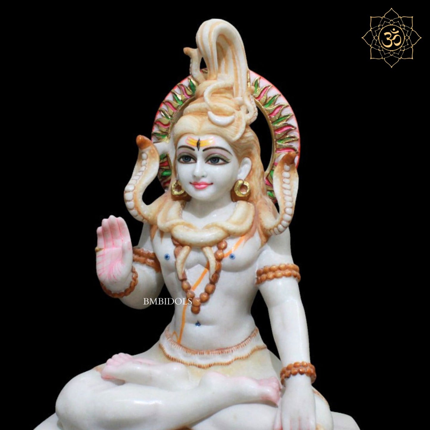 Shiva Marble Statue for Homes and Temples in 15inches in Makrana Marble