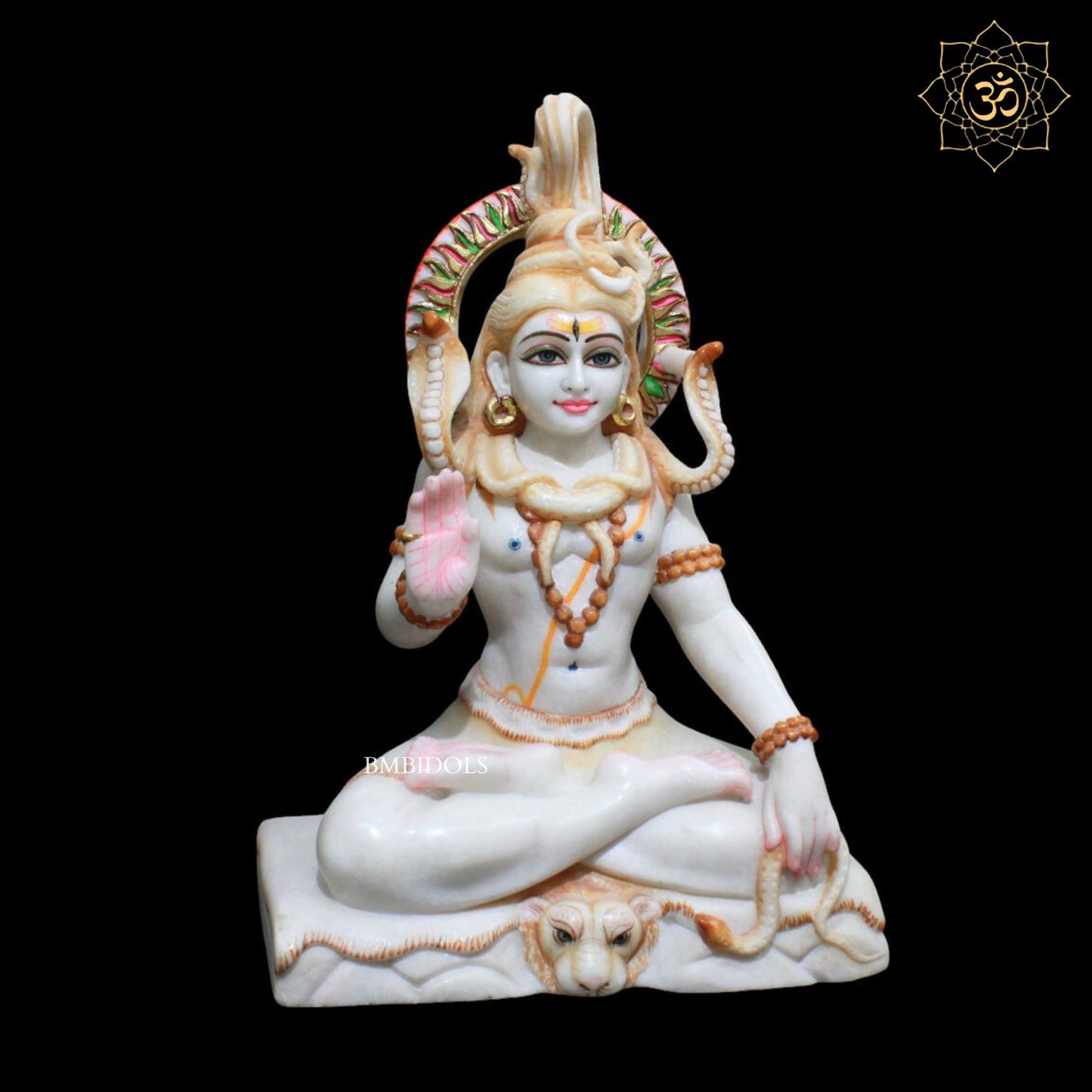 Shiva Marble Statue for Homes and Temples in 15inches in Makrana Marble