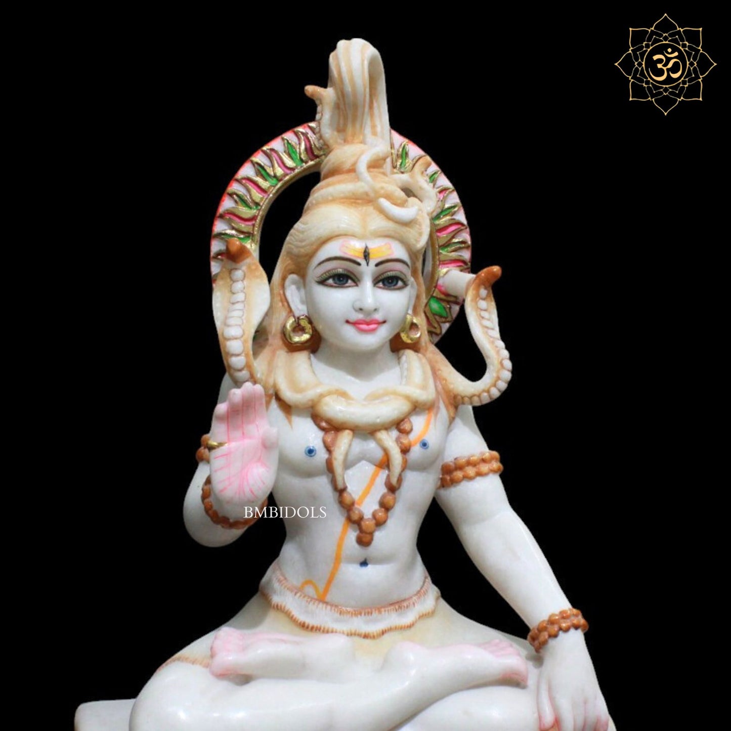 Shiva Marble Statue for Homes and Temples in 15inches in Makrana Marble