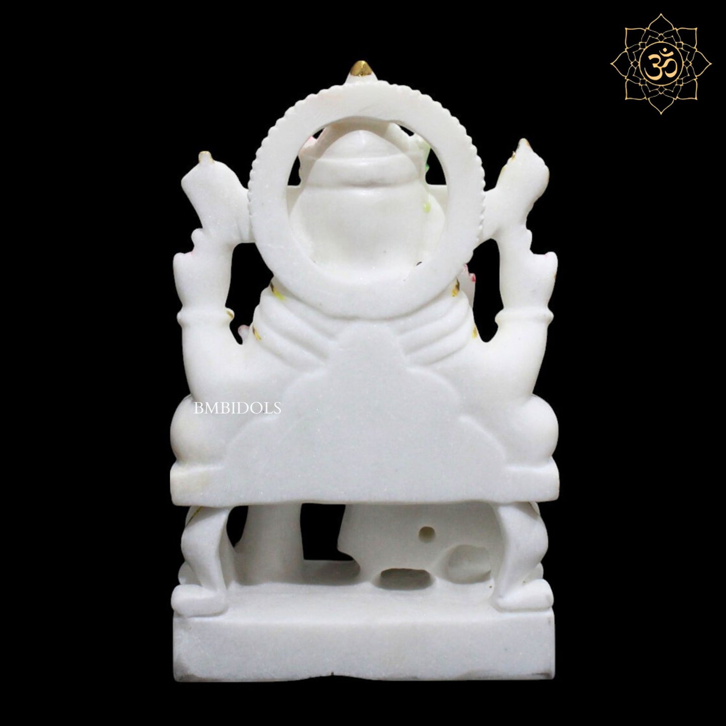 12inches Ganesh Marble Murti for Homes and Temples in Makrana Marble