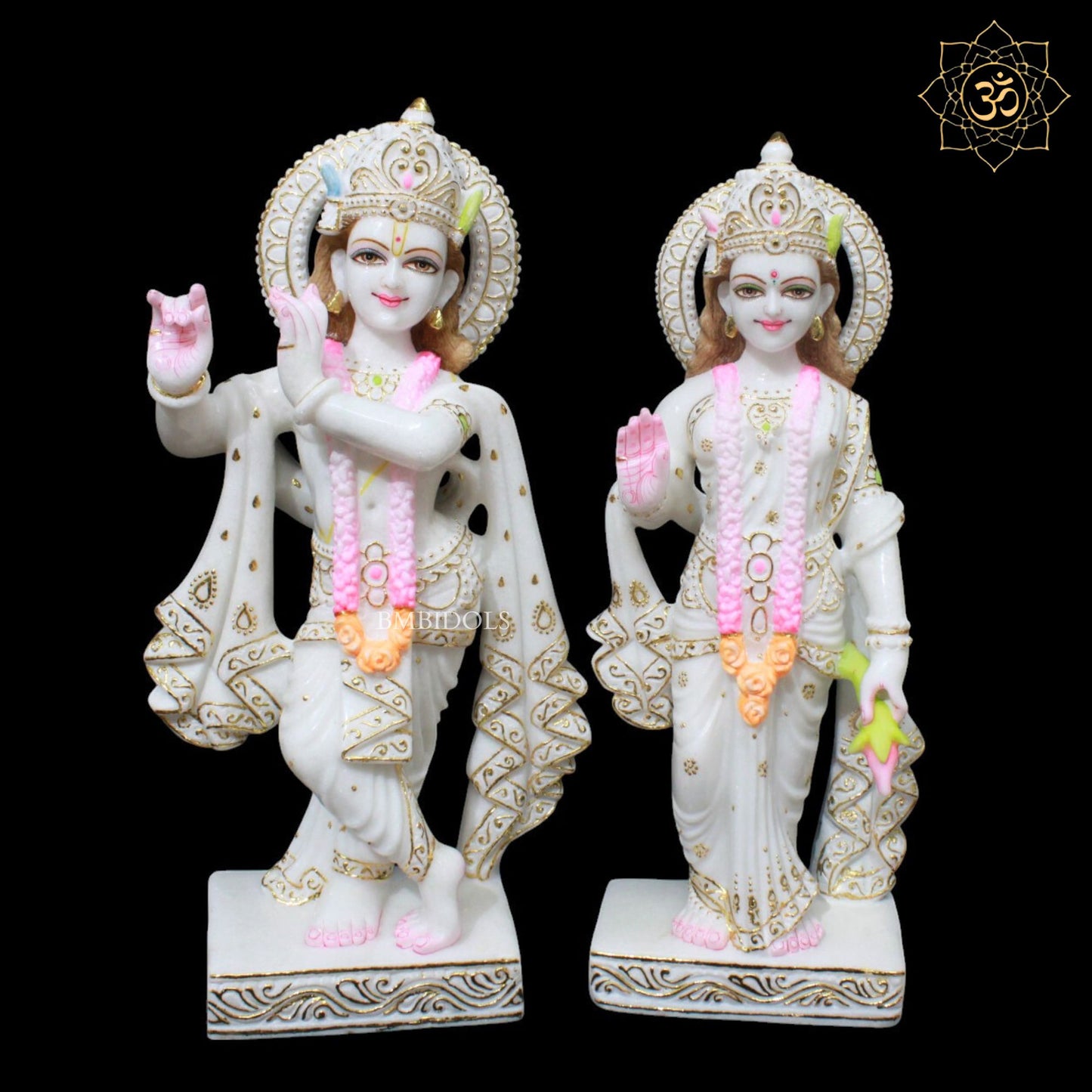 Radha Krishna Marble Murti for Homes and Temples in 24inches (2feet)