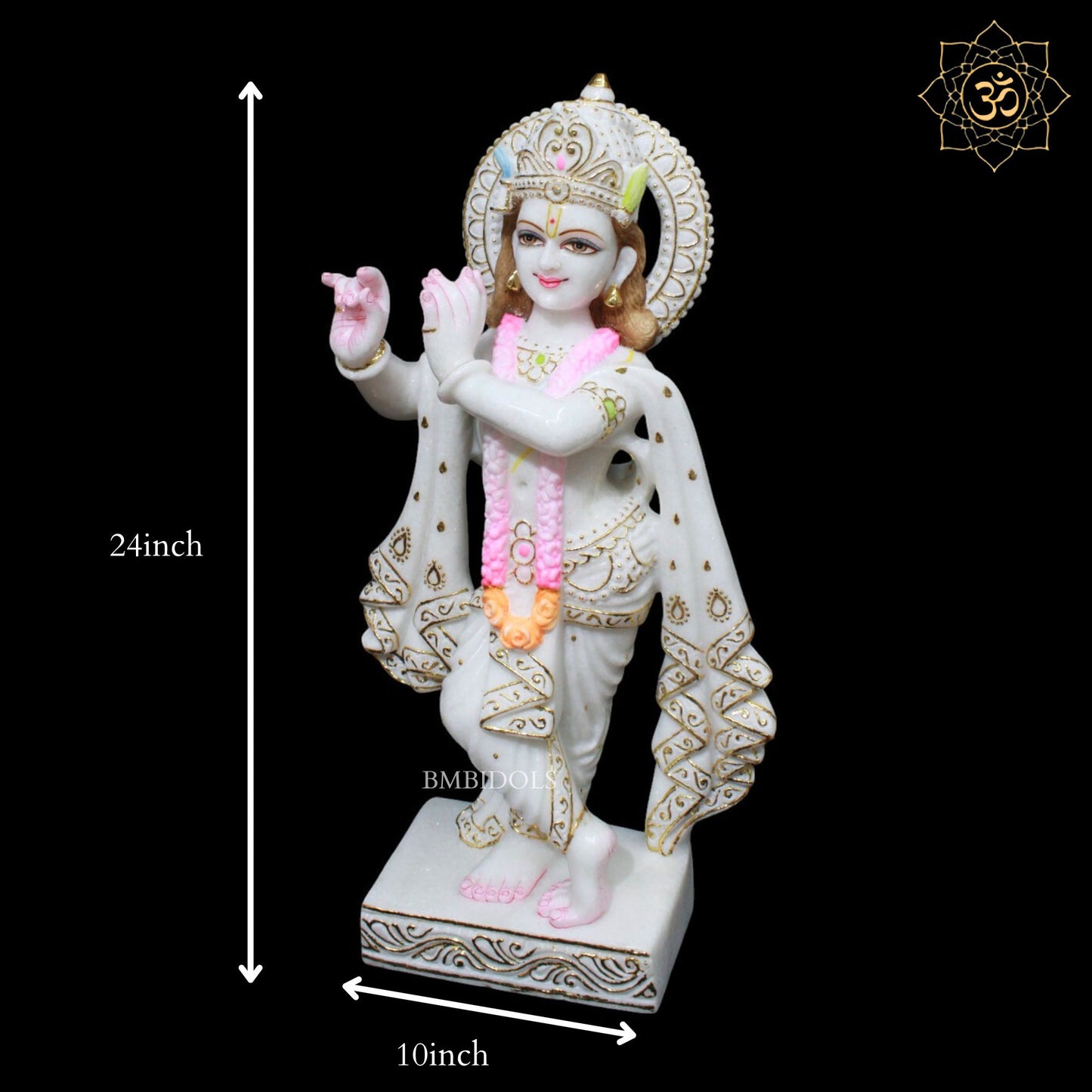 Radha Krishna Marble Murti for Homes and Temples in 24inches (2feet)