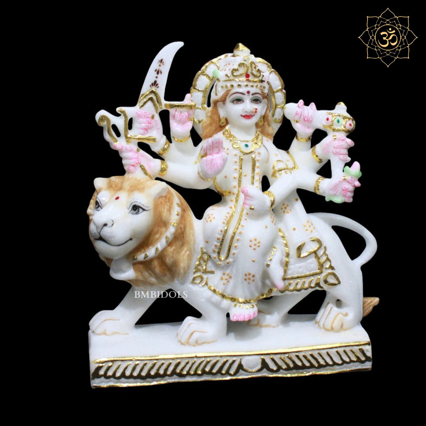 Small Marble Durga Murti for Homes and Temples in Makrana Marble