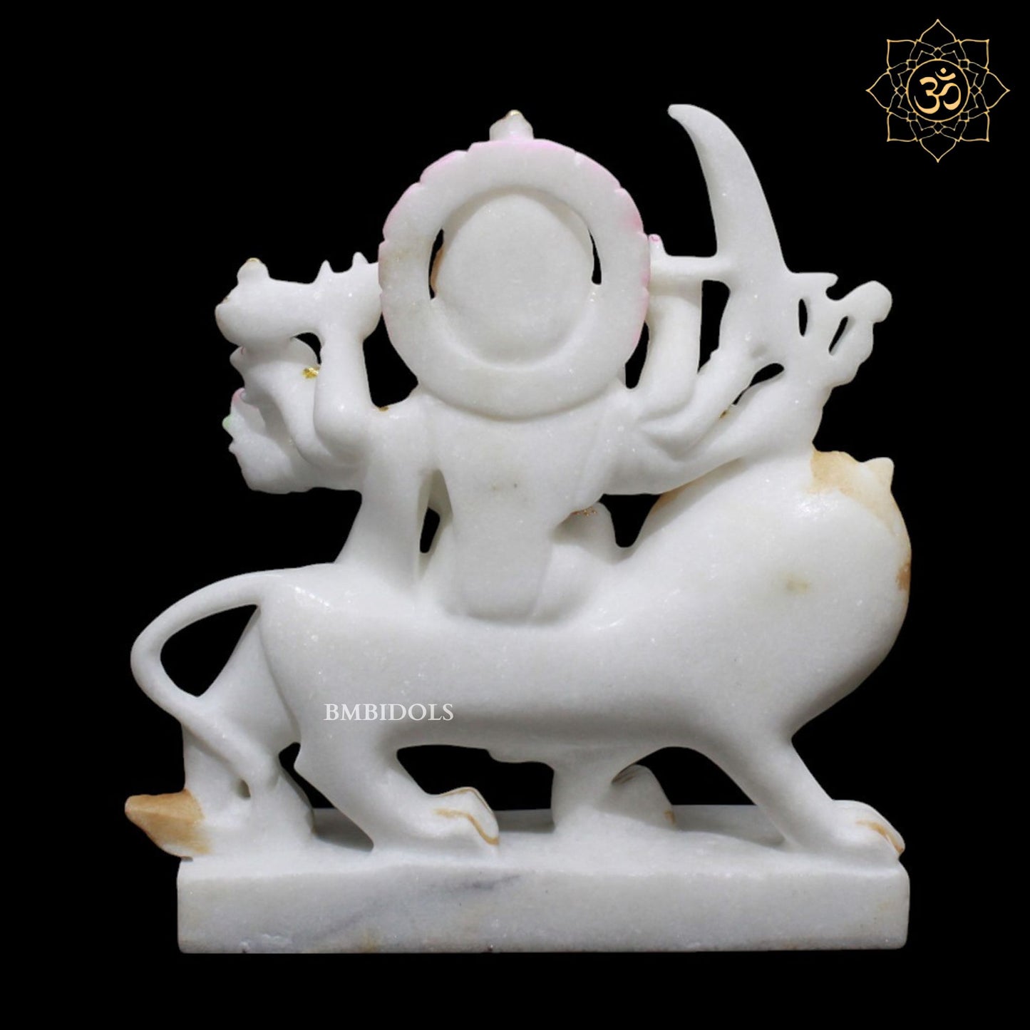 Small Marble Durga Murti for Homes and Temples in Makrana Marble