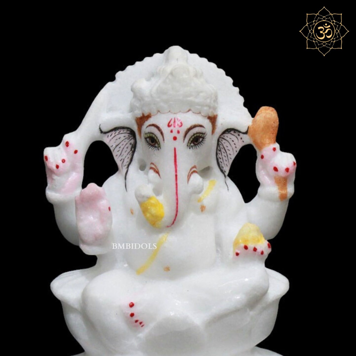 3inch Marble Ganesh Murti for Homes and Temples in Small Size