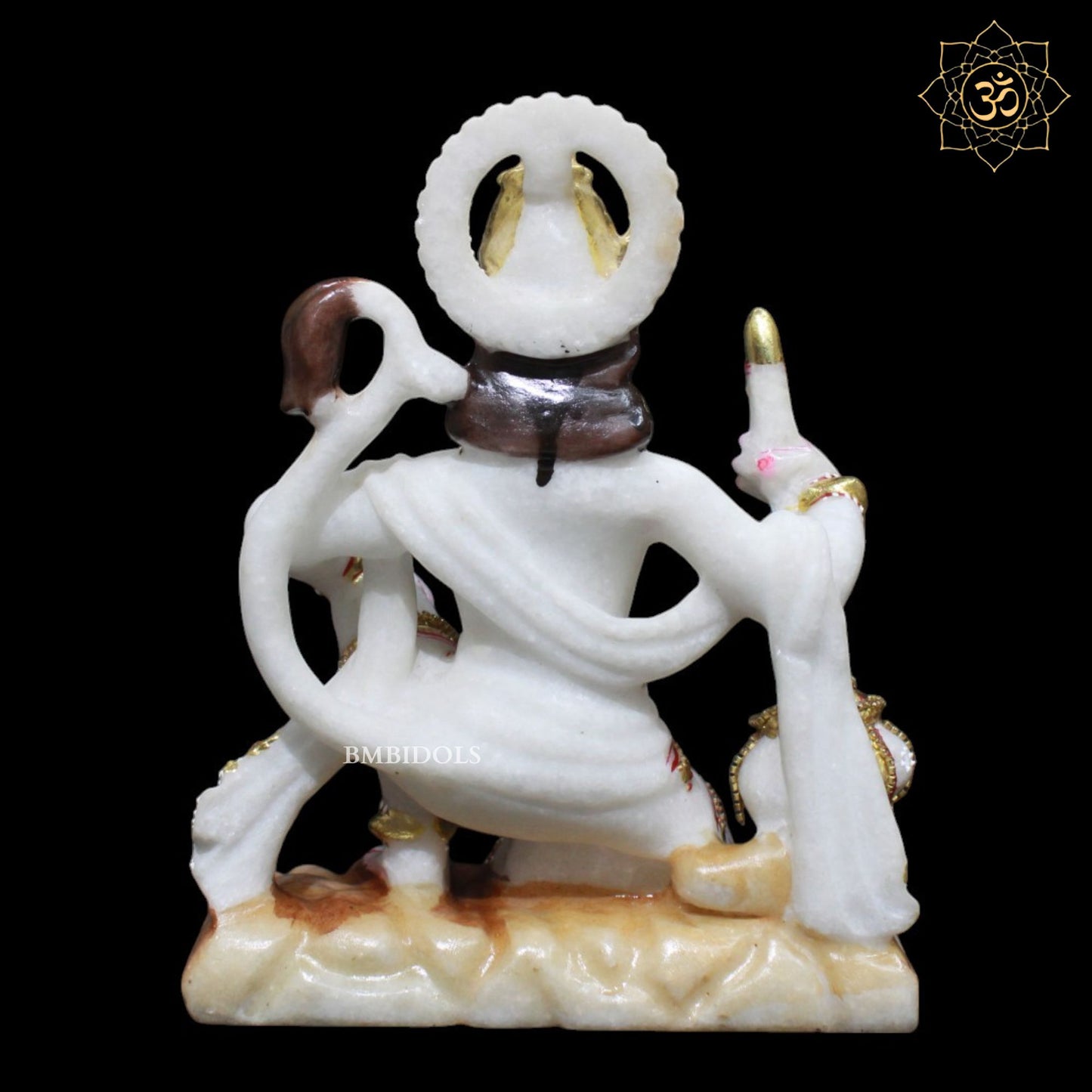 Hanuman Marble Murti for Homes and Temples in 9inches in Makrana Marble