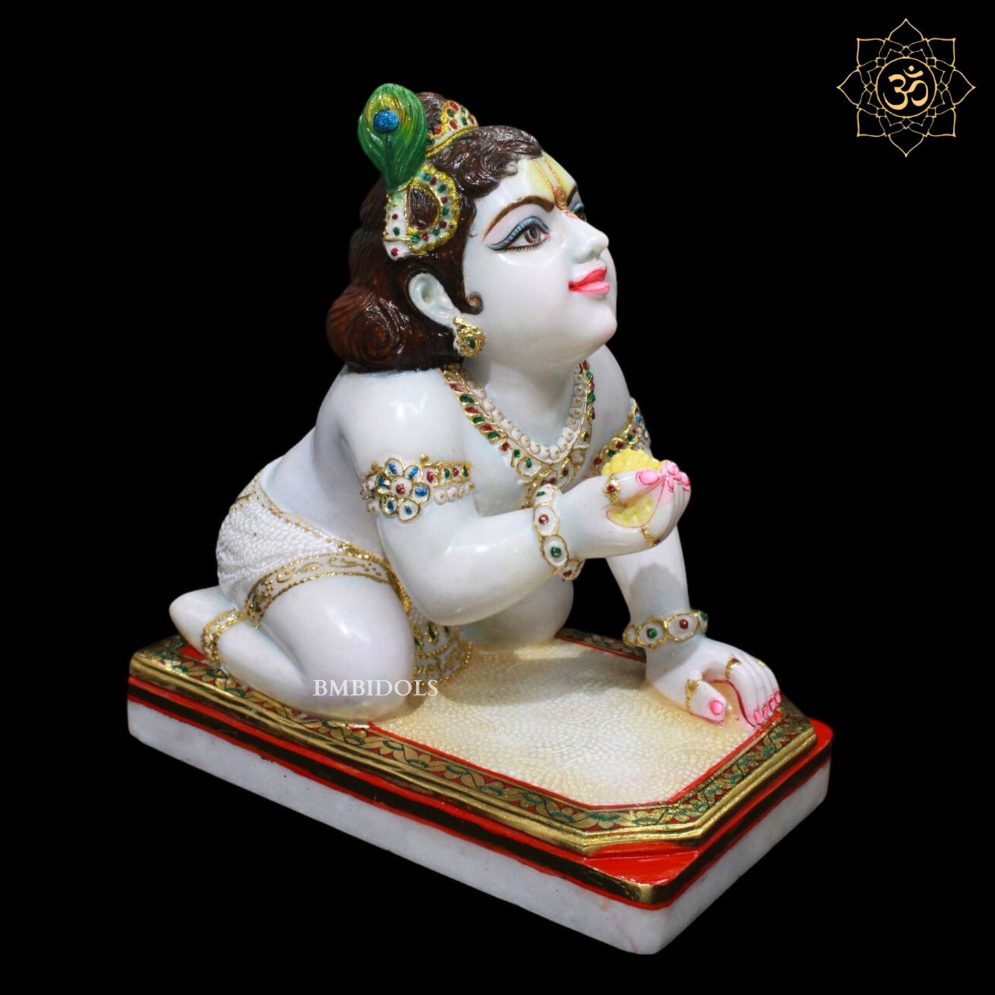 Marble Kanha ( Krishna) Murti for Homes and Temples in 15inches