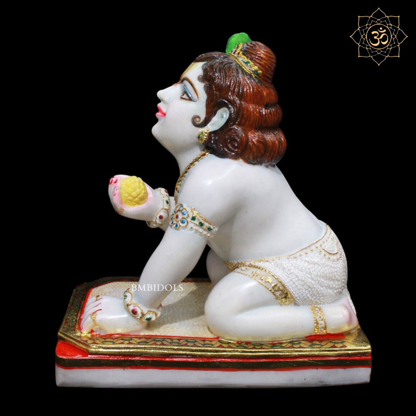 Marble Kanha ( Krishna) Murti for Homes and Temples in 15inches